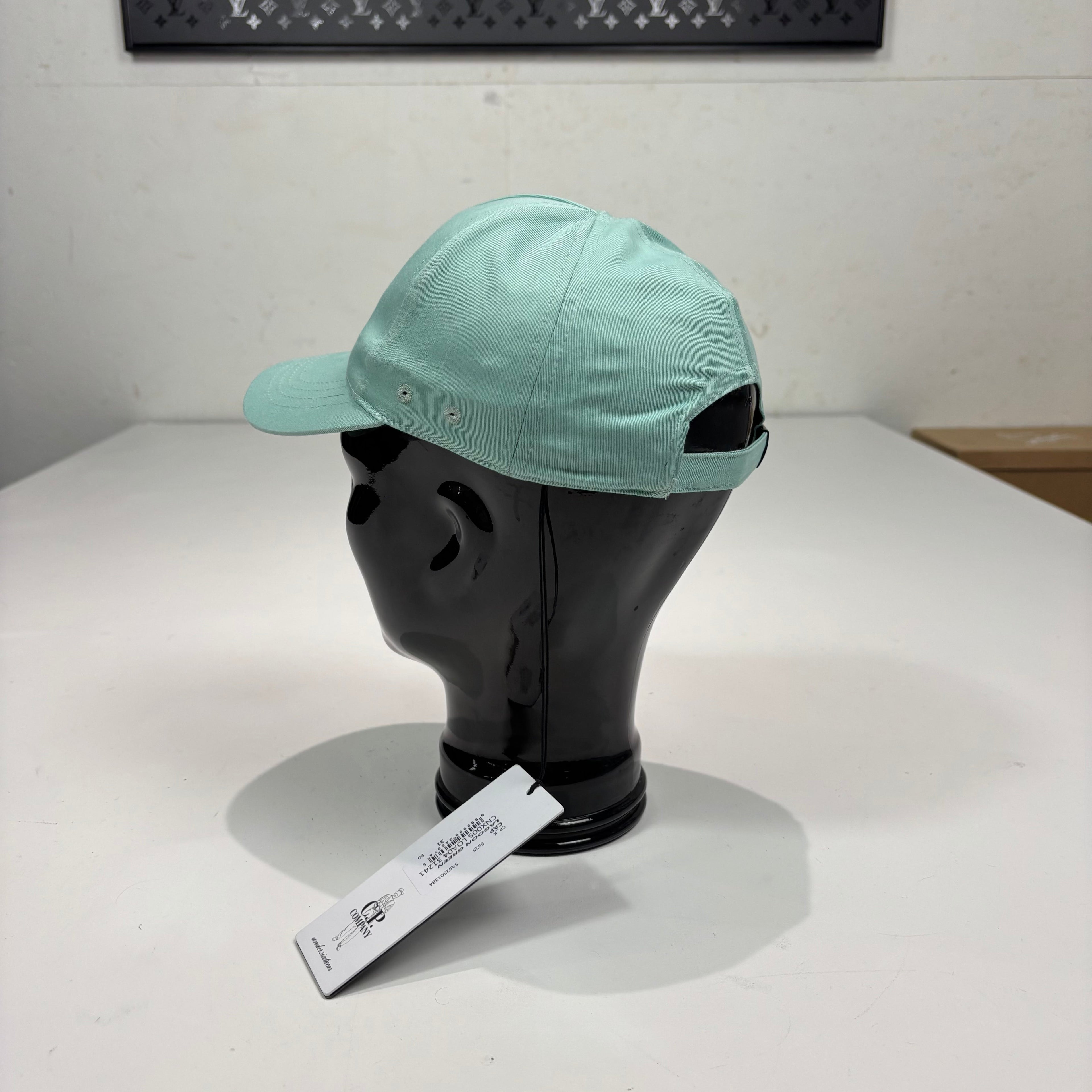 CP Company Lagoon Green Logo Embroidery Hat