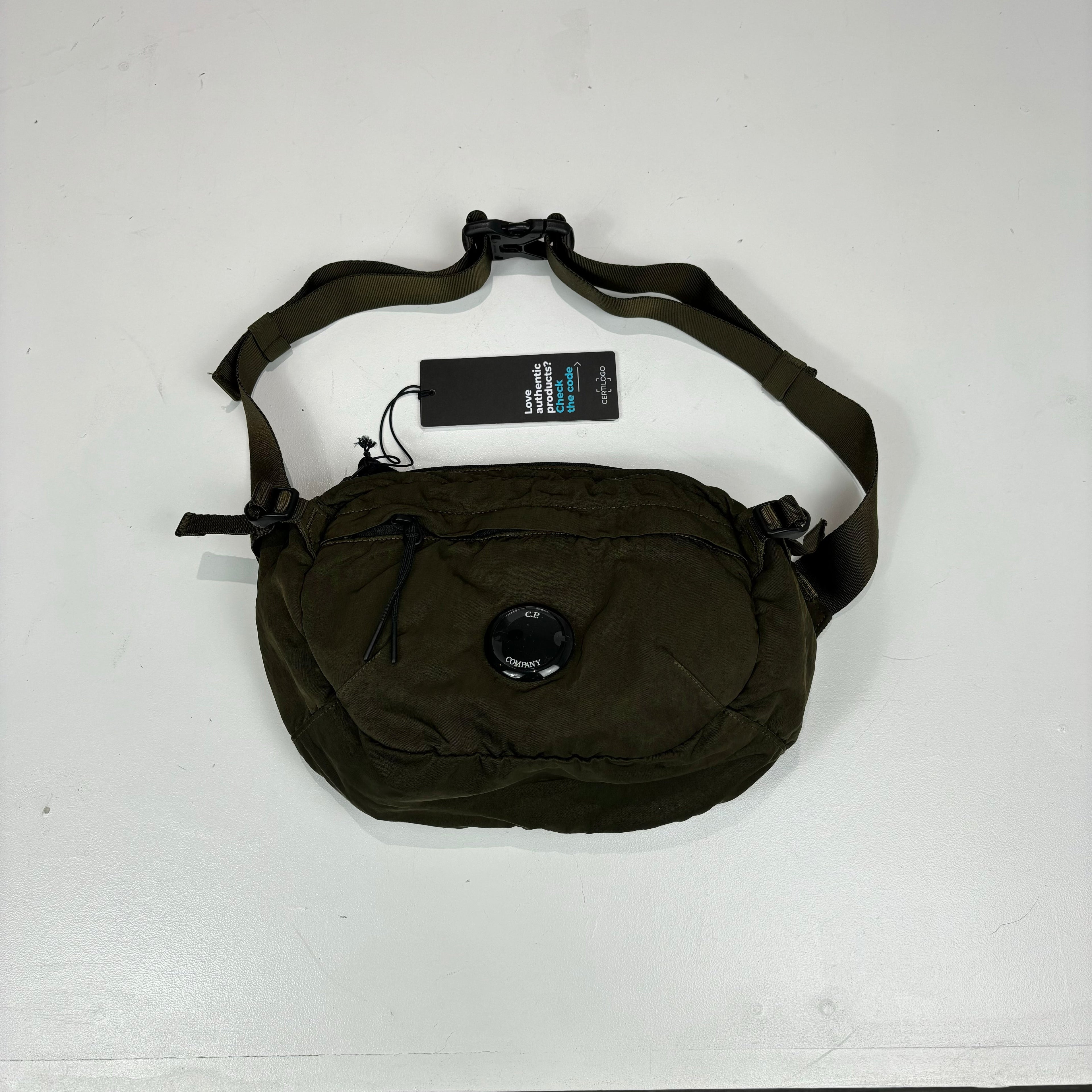 CP Company Ivy Green Cross Body Single Strap Bag