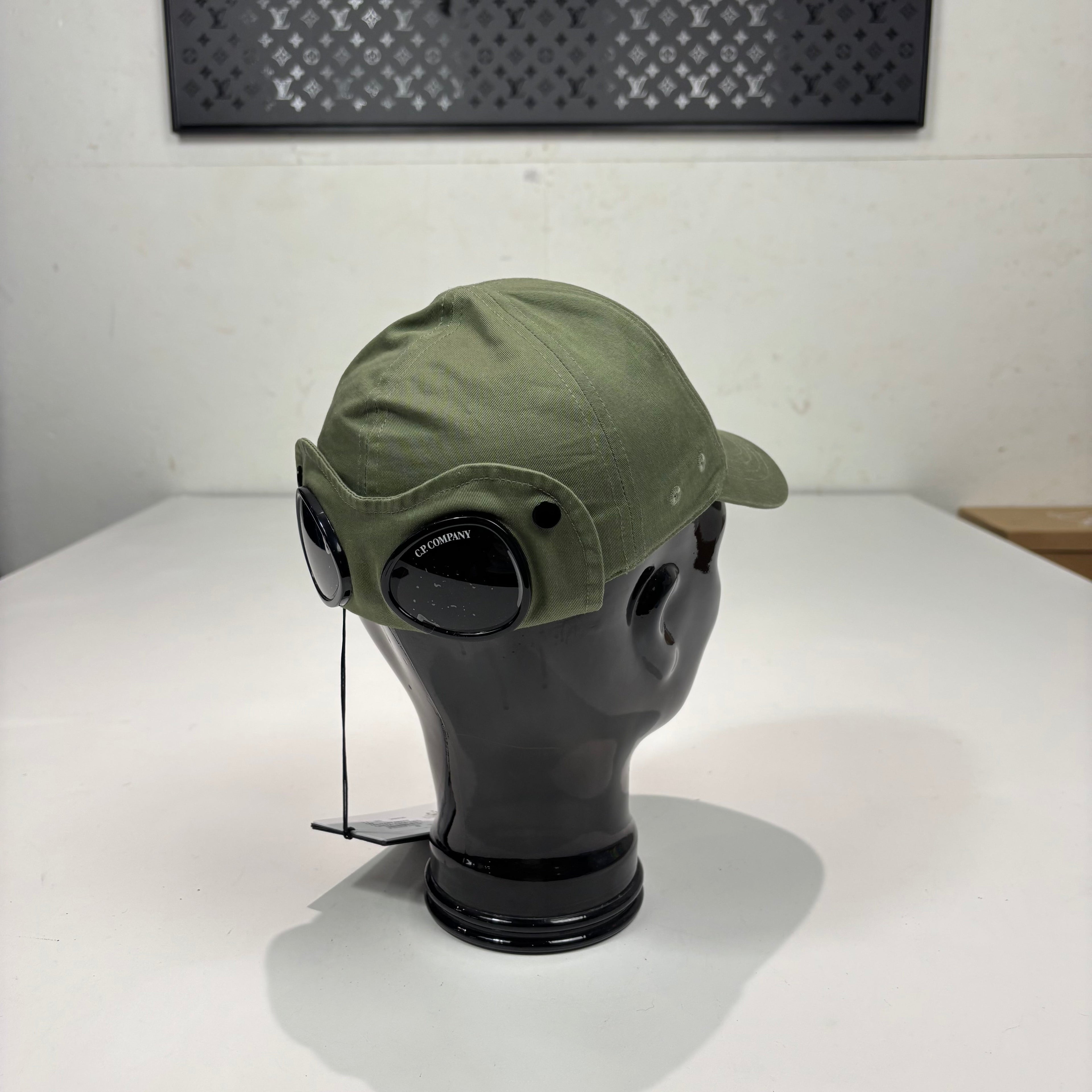CP Company Military Green Logo Embroidery double Goggle Hat