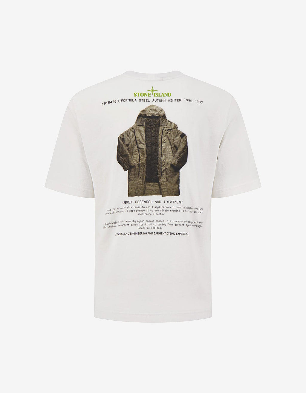 Stone Island Archivio White Print T-Shirt