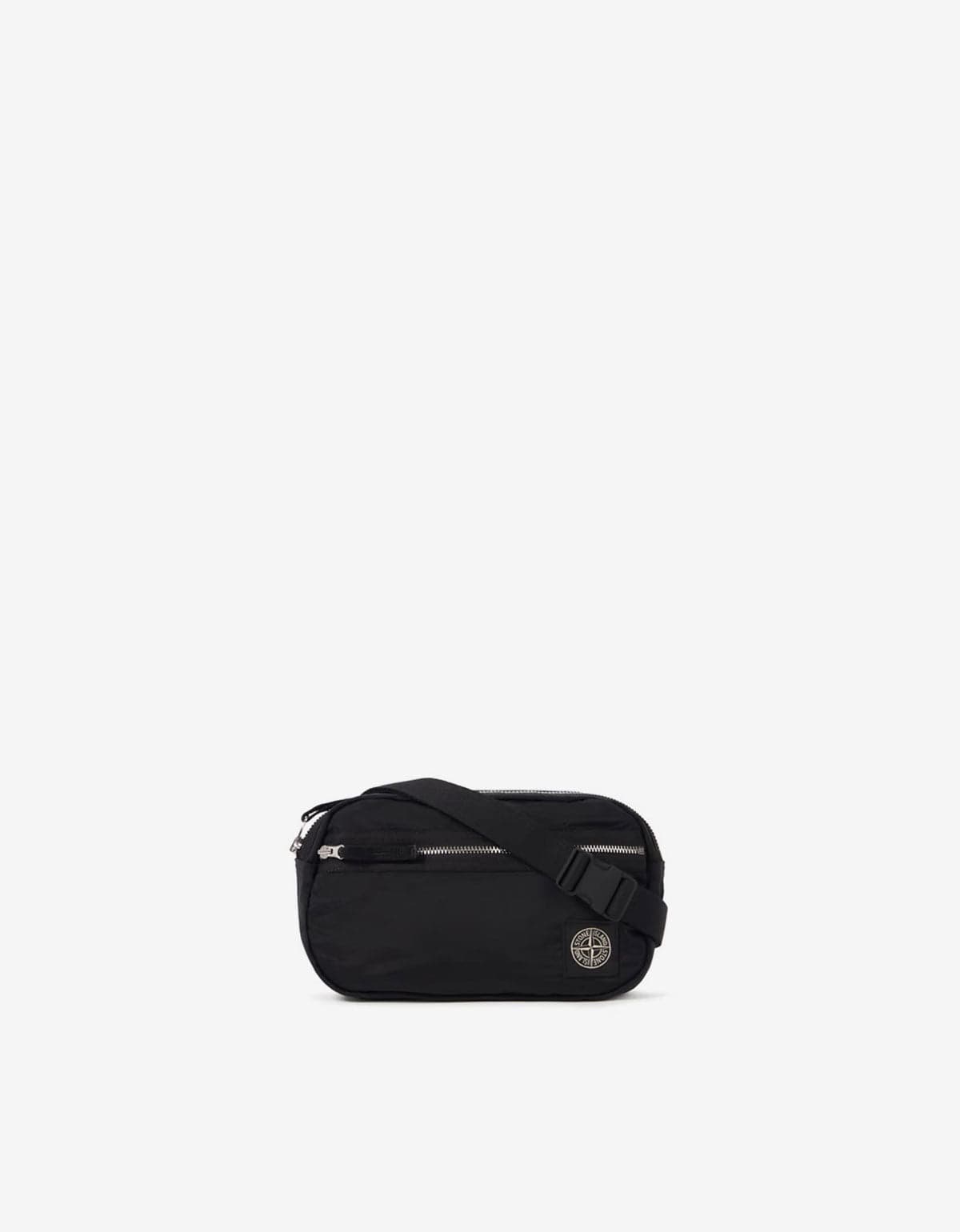 Stone Island Black Nylon Metal Belt Bag