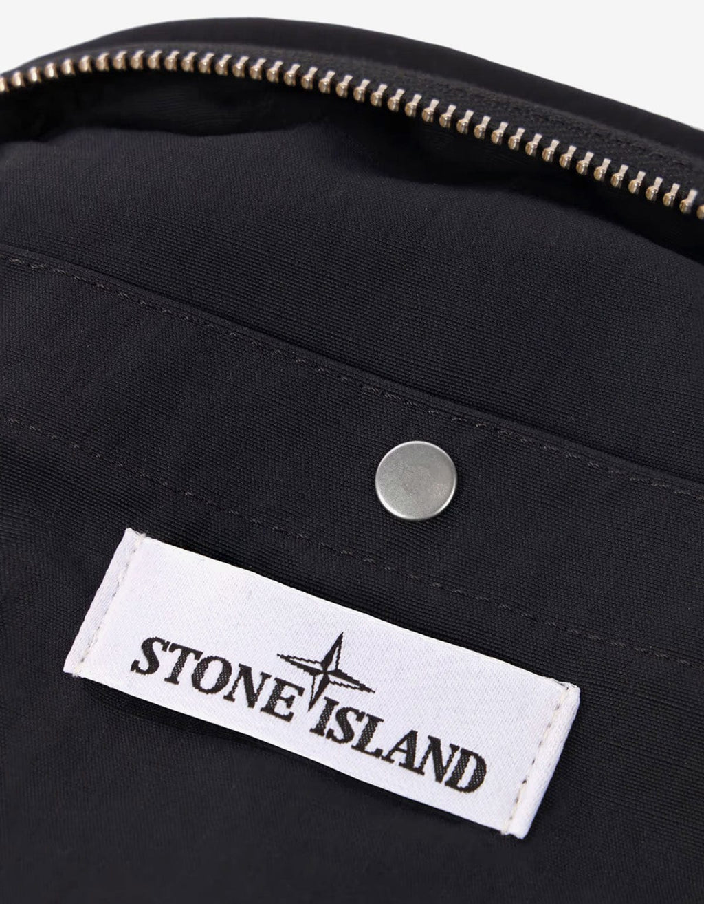 Stone Island Black Nylon Metal Pouch Bag