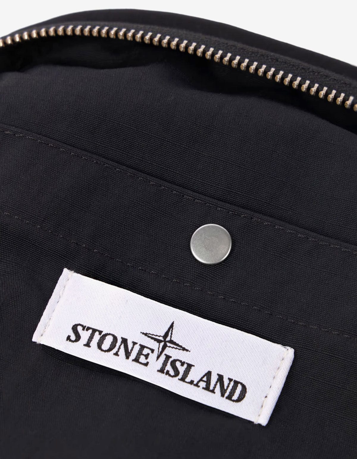 Stone Island Black Nylon Metal Pouch Bag