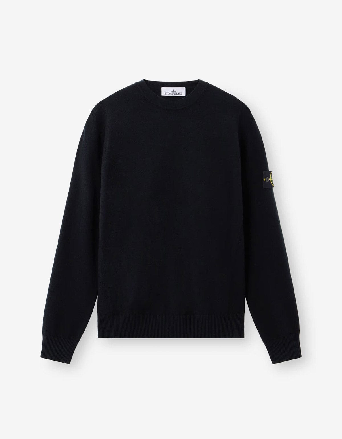 Stone Island Black Wool Sweater