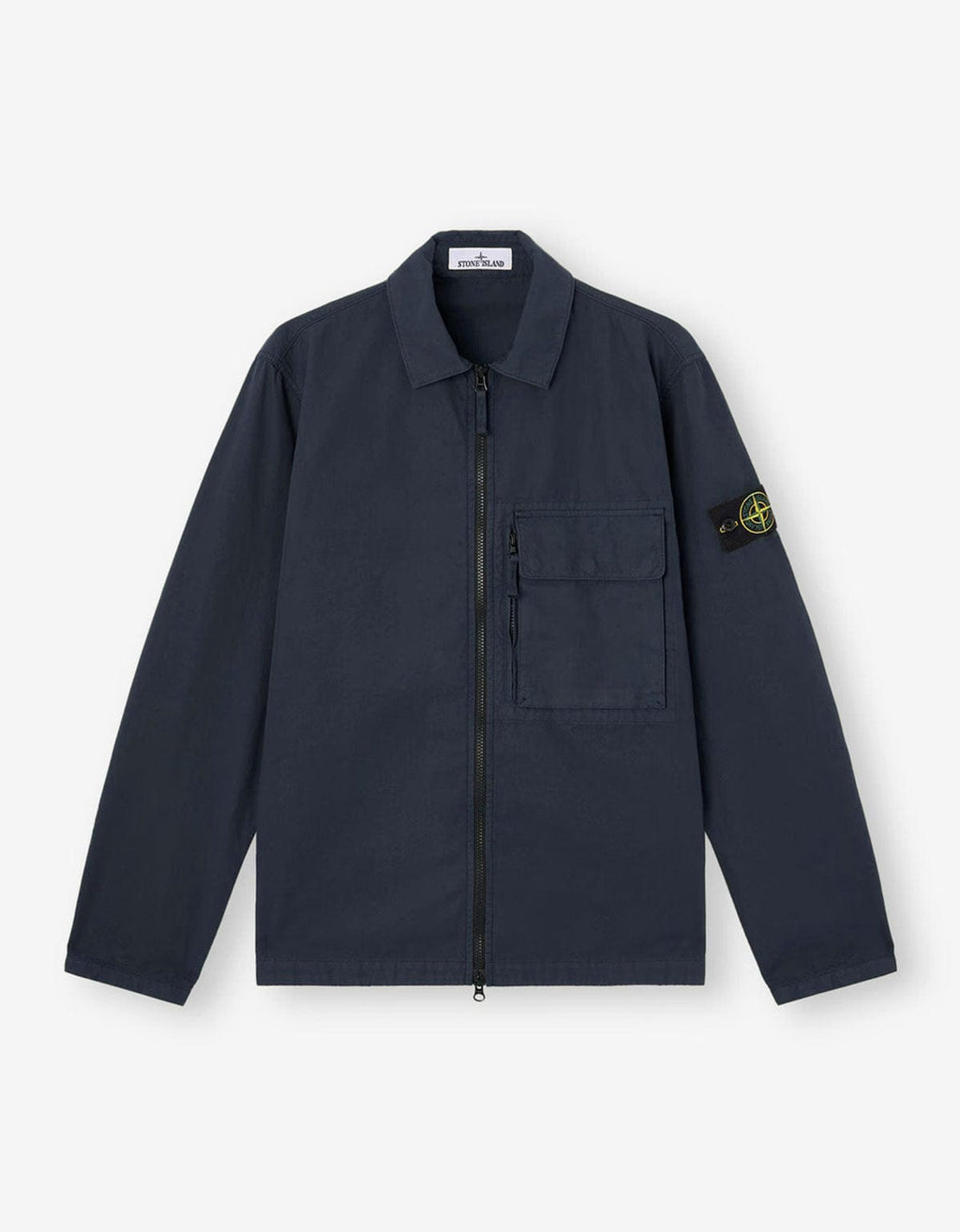 Stone Island Blue Canvas Weave Overshirt