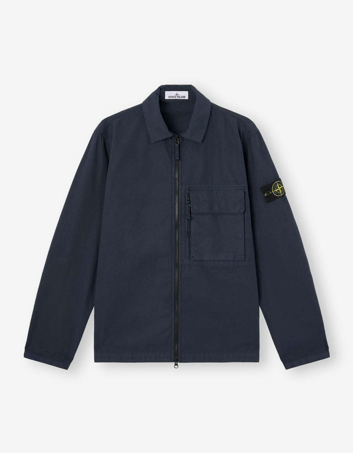 Stone Island Blue Canvas Weave Overshirt
