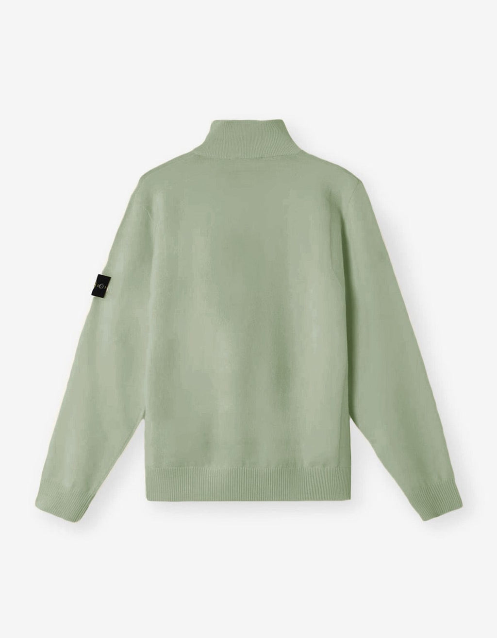 Stone Island Green Half-Button Sweater
