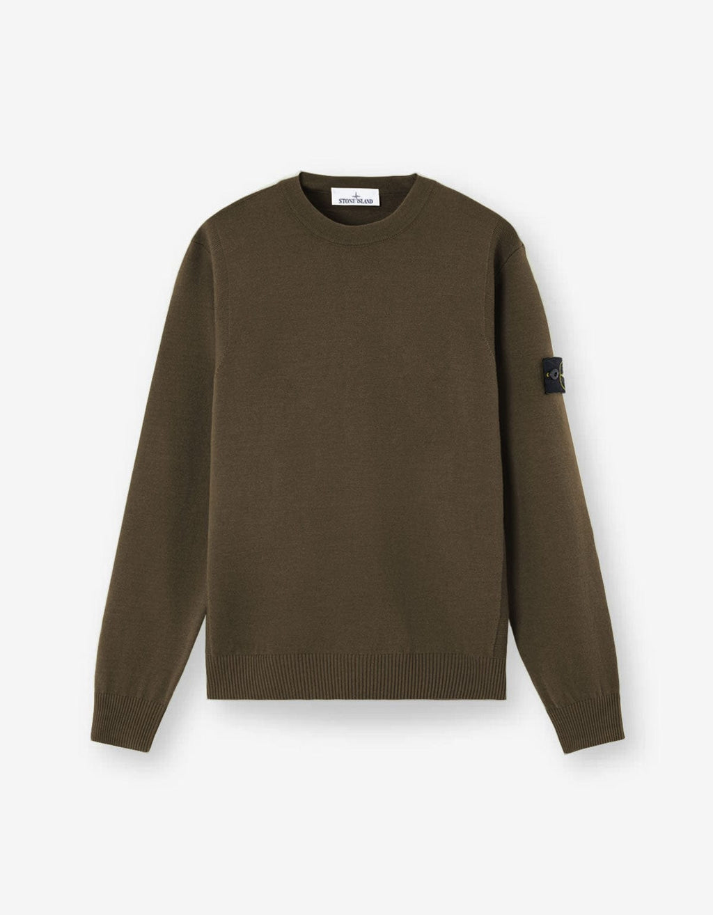 Stone Island Green Wool Sweater