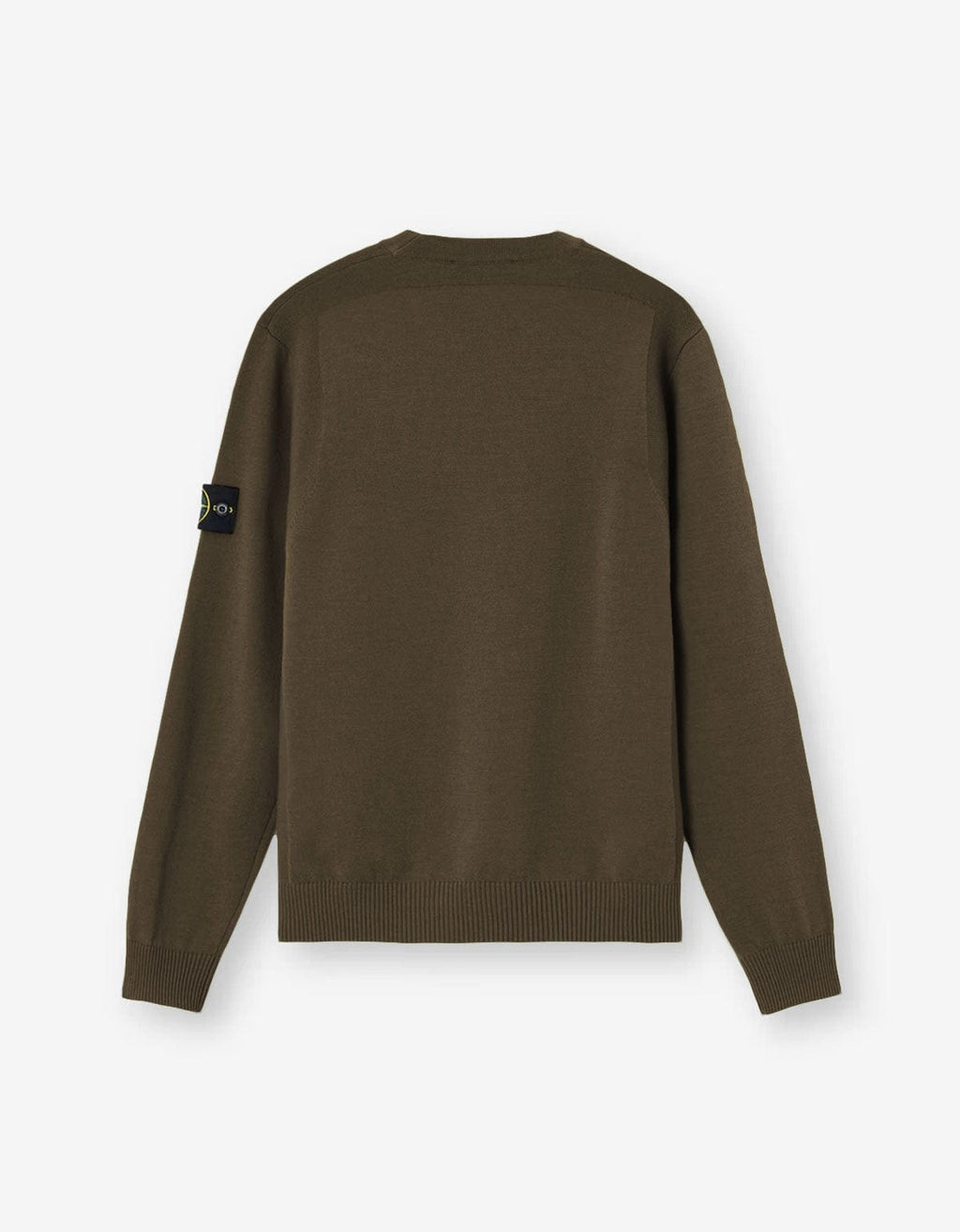 Stone Island Green Wool Sweater