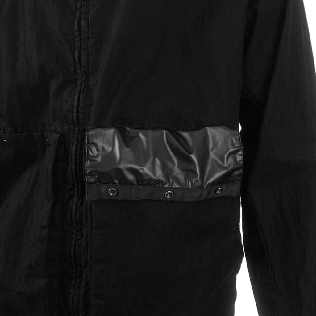 C.P. Company 50 Fili Mixed Gum Goggle Jacket in Black