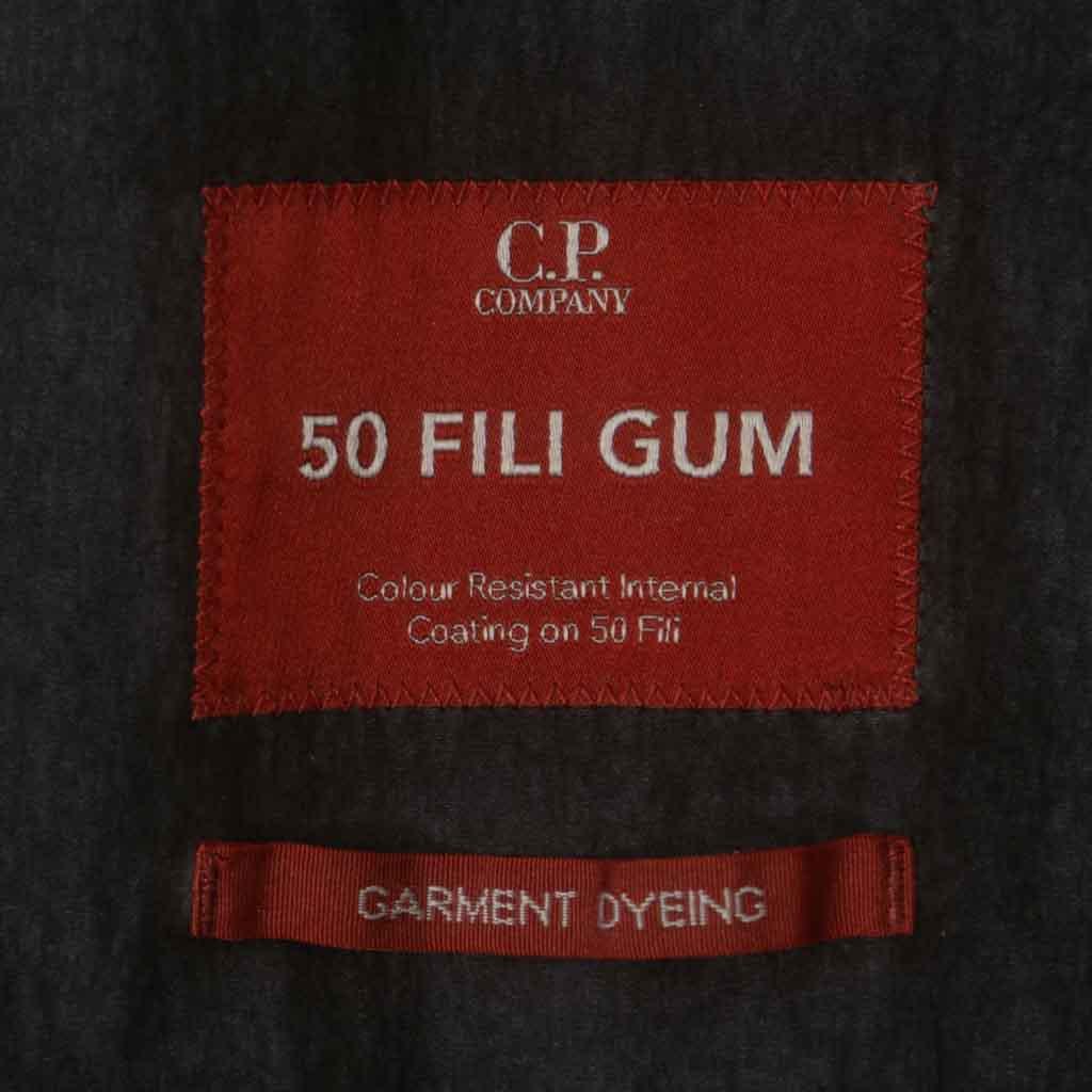 C.P. Company 50 Fili Mixed Gum Goggle Jacket in Black