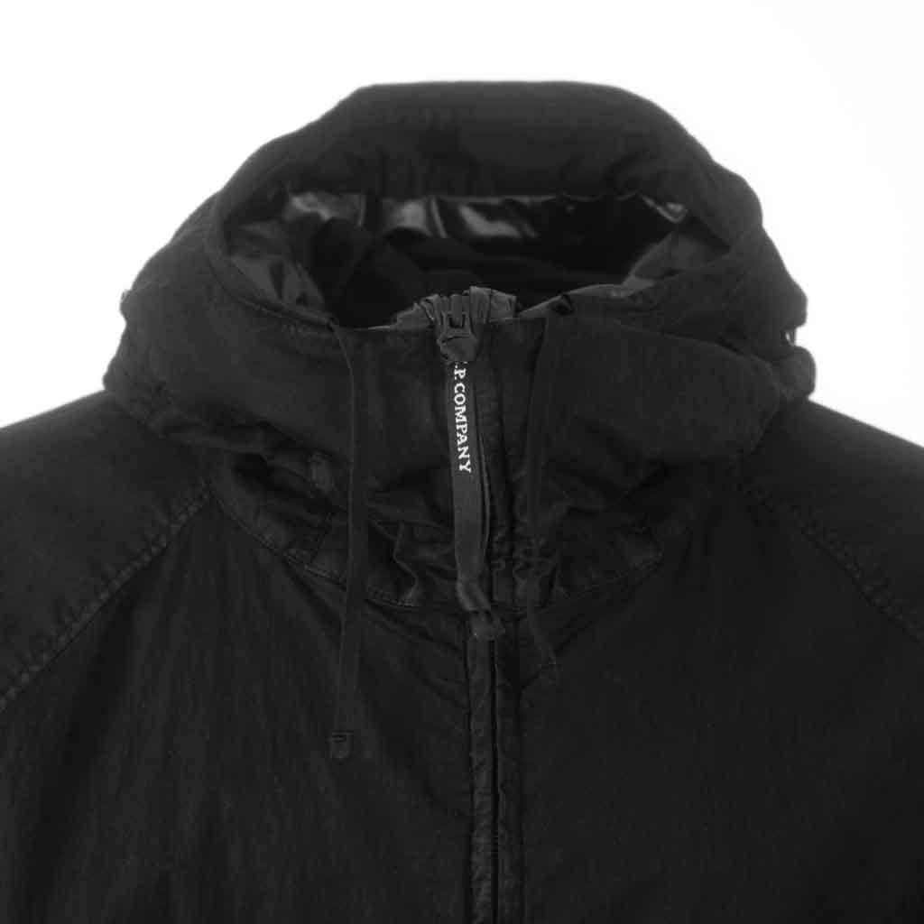 C.P. Company 50 Fili Mixed Gum Goggle Jacket in Black