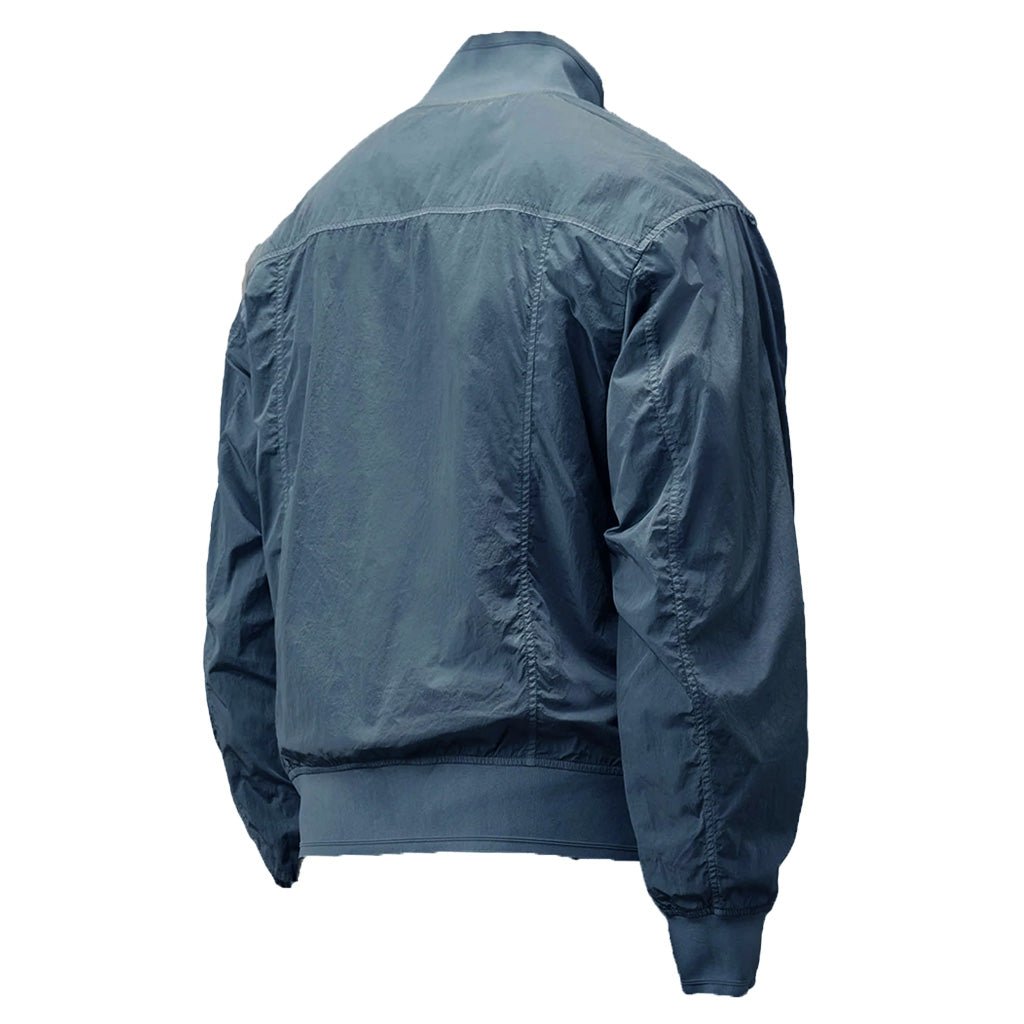 C.P. Company Chrome-R Full Button Jacket in India Ink- Blue
