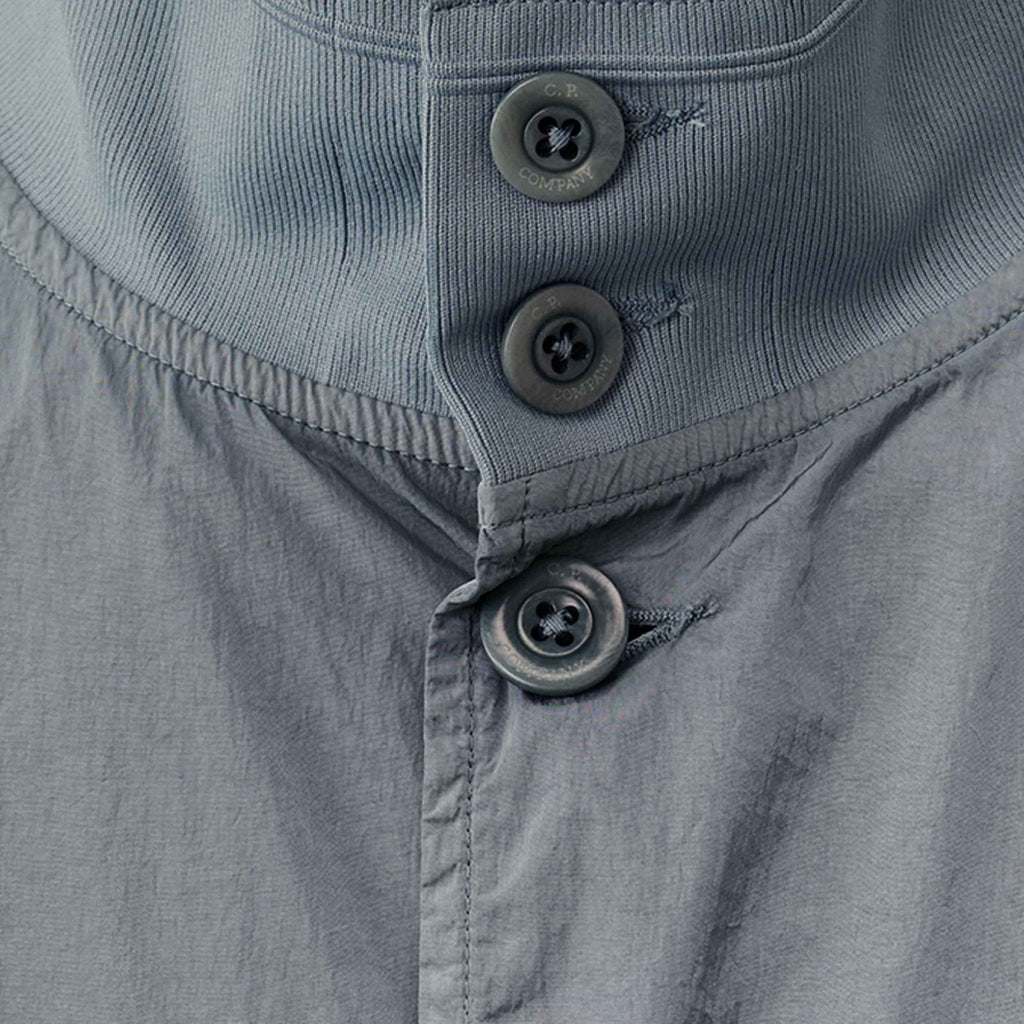 C.P. Company Chrome-R Full Button Jacket in Stormy Weather- Blue