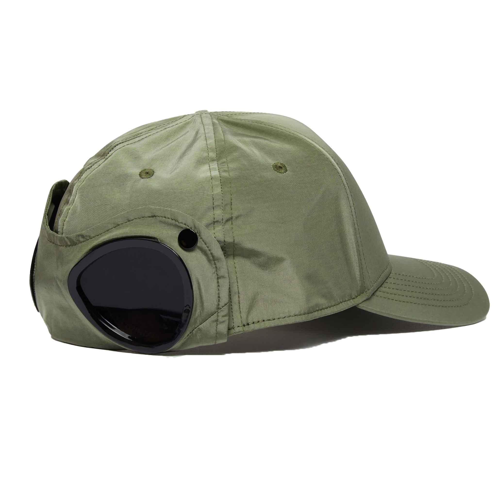 C.P. Company Chrome-R Goggle Cap in Green Bay