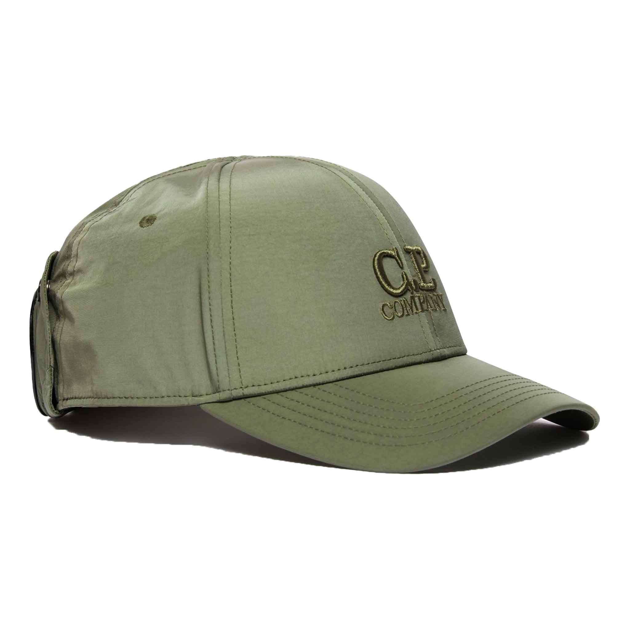 C.P. Company Chrome-R Goggle Cap in Green Bay