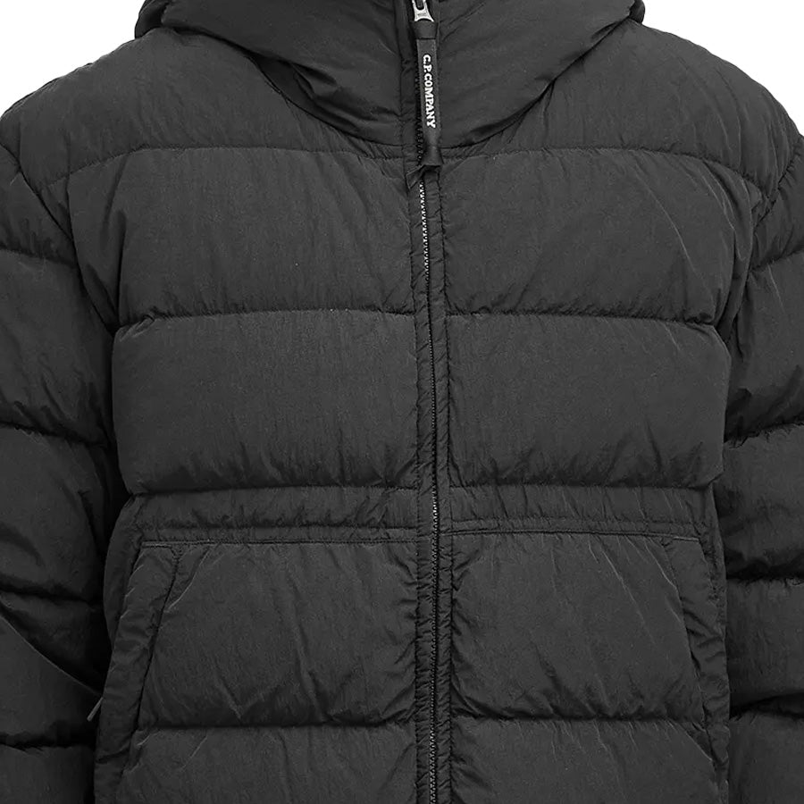 C.P. Company Chrome-R Goggle Down Jacket in Black