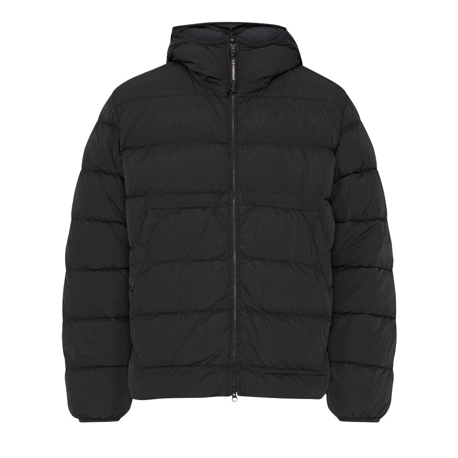 C.P. Company Chrome-R Goggle Down Jacket in Black