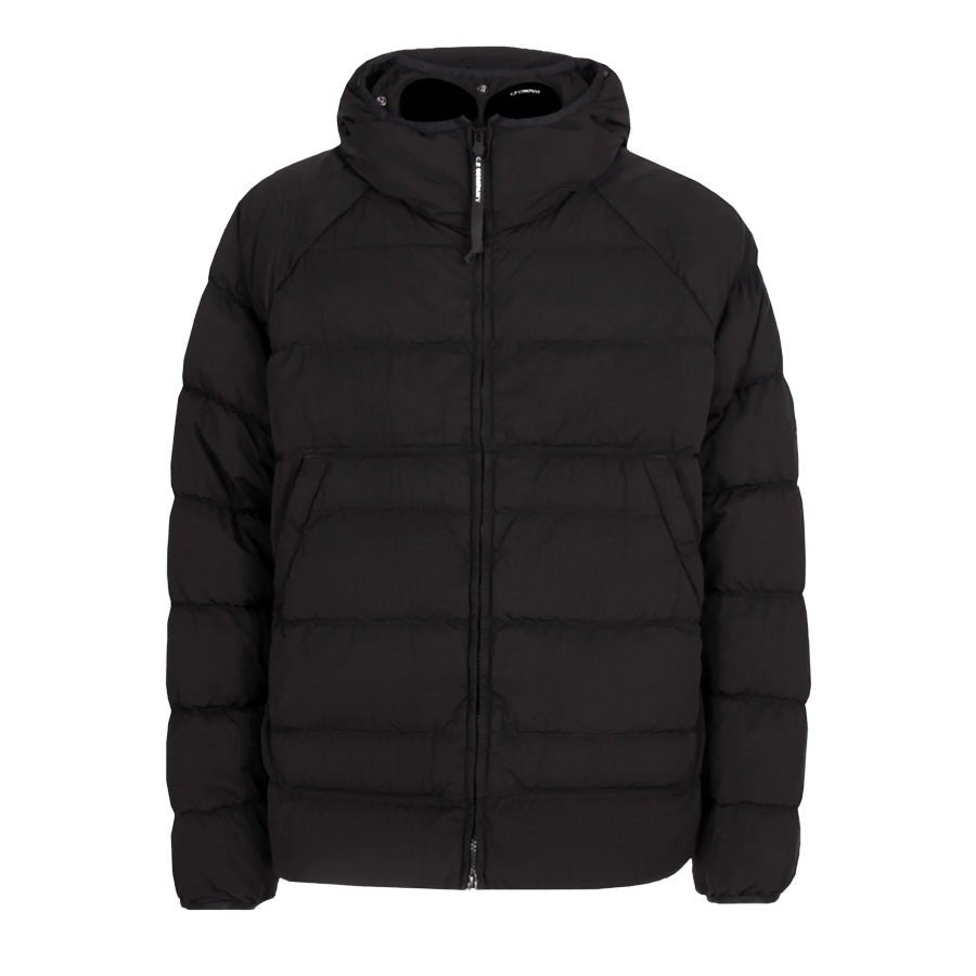 C.P. Company Chrome-R Goggle Down Jacket in Black