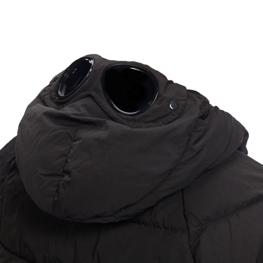 C.P. Company Chrome-R Goggle Down Jacket in Black