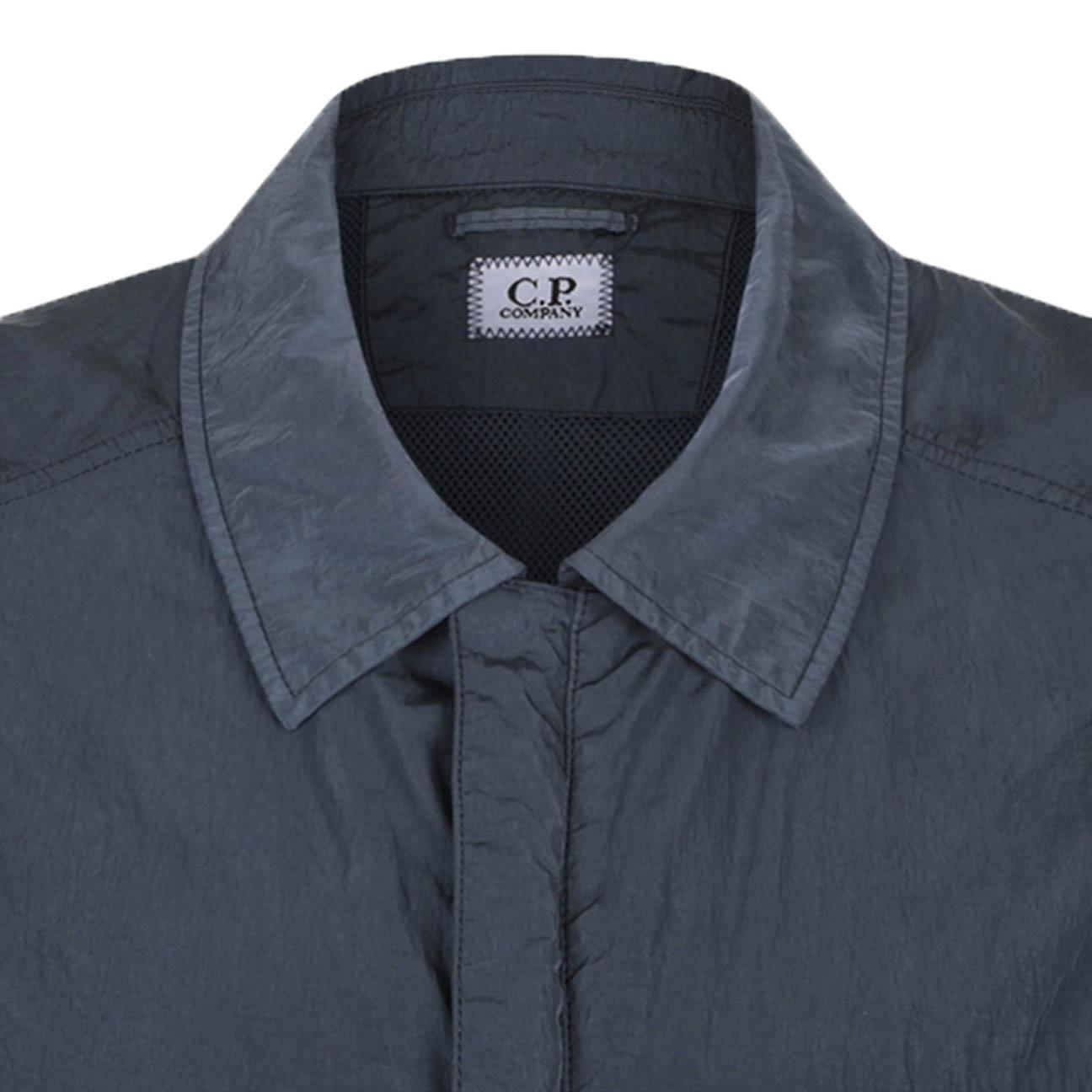 C.P. Company Chrome-R Overshirt in India Ink- Blue