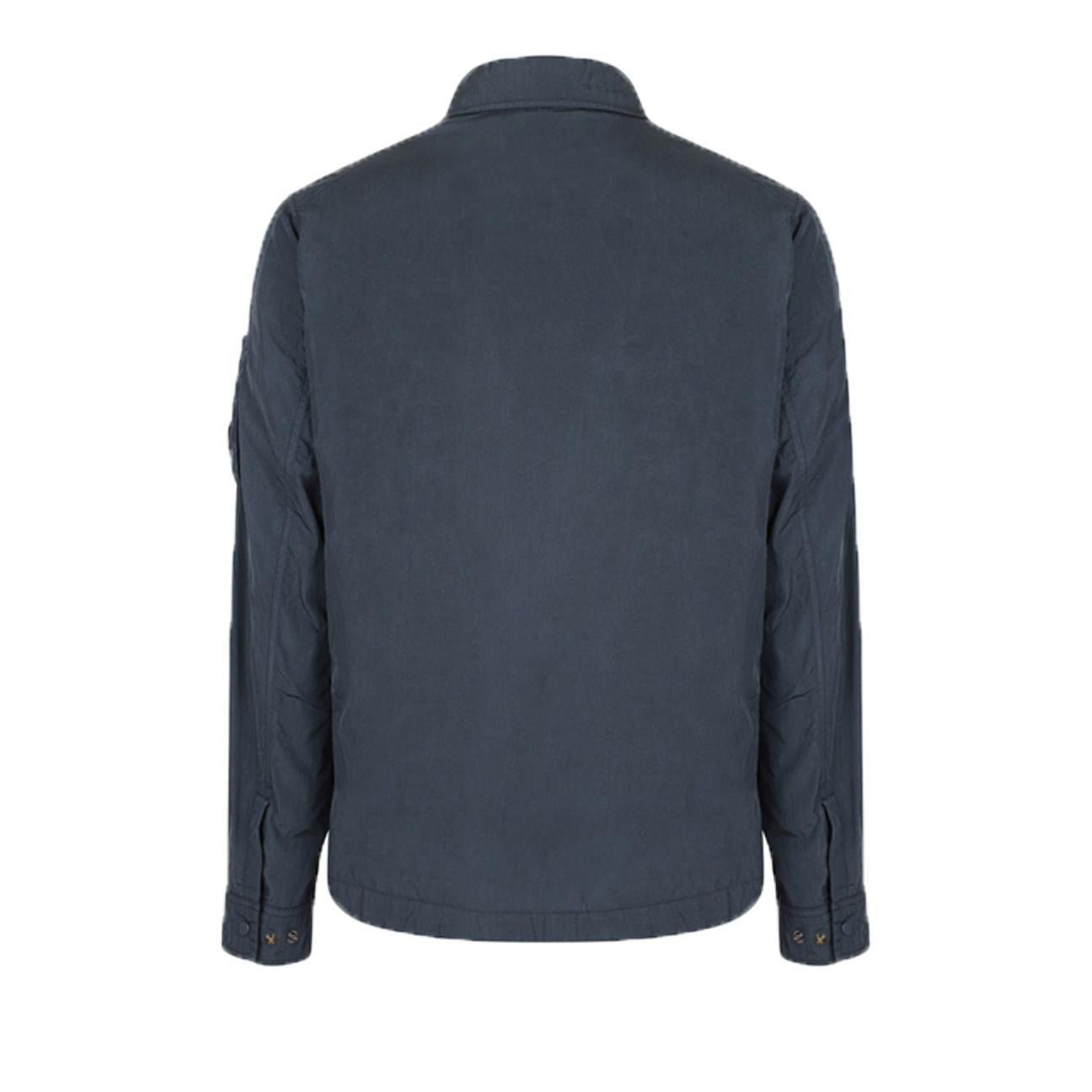 C.P. Company Chrome-R Overshirt in India Ink- Blue
