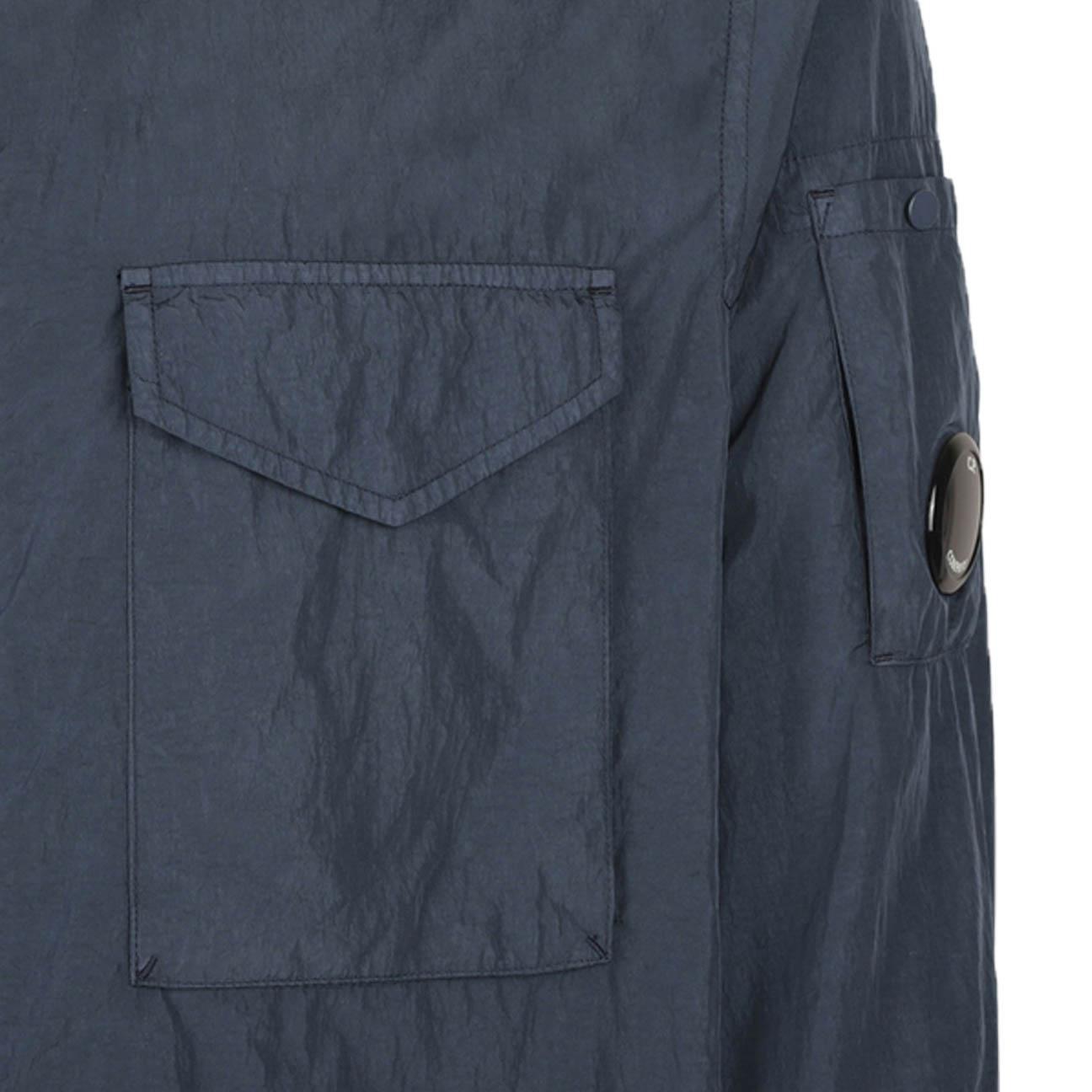 C.P. Company Chrome-R Overshirt in India Ink- Blue