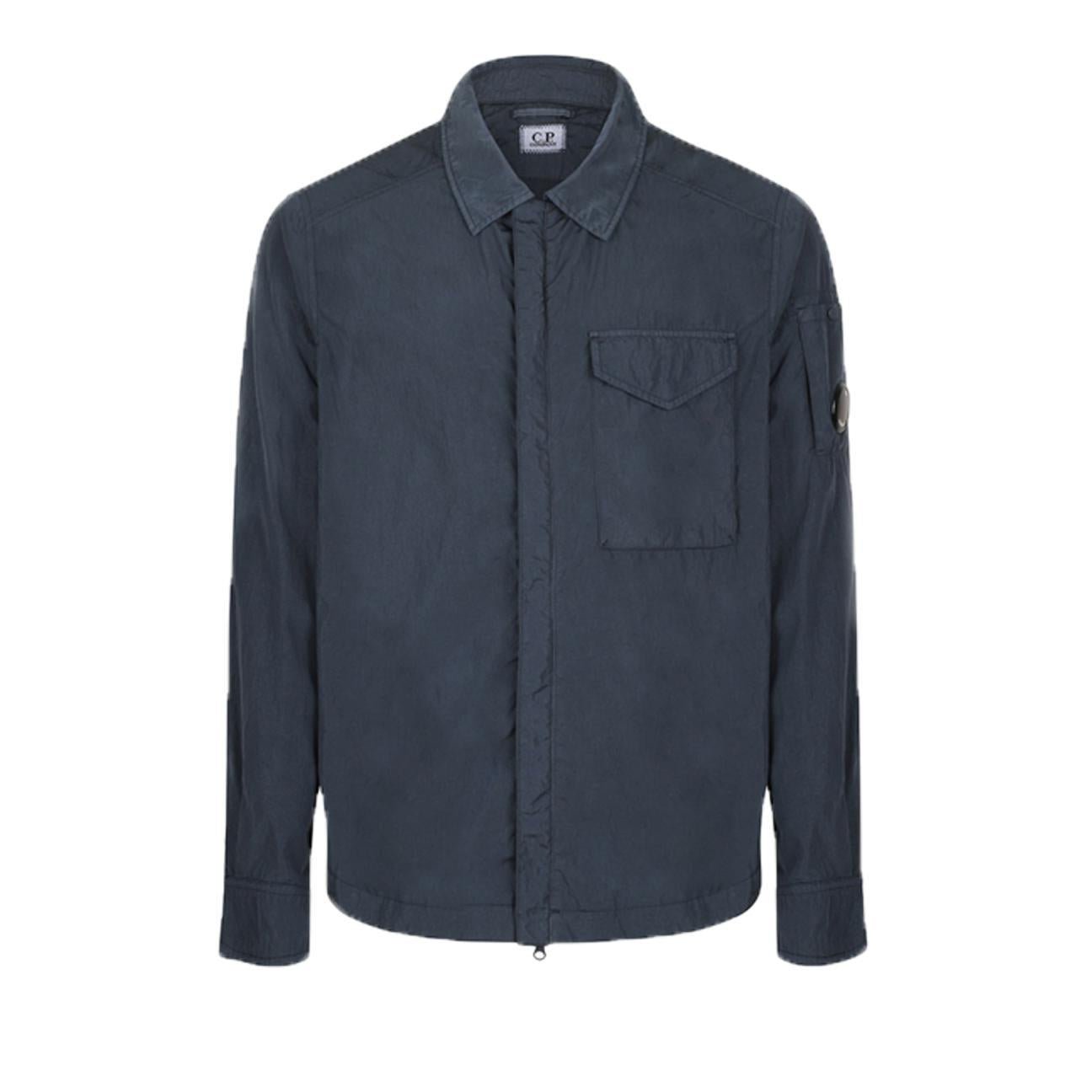 C.P. Company Chrome-R Overshirt in India Ink- Blue