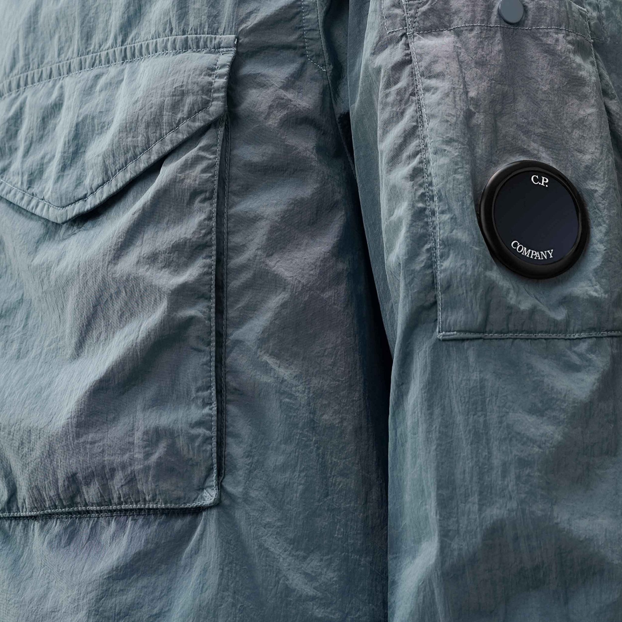 C.P. Company Chrome-R Overshirt in Stormy Weather- Blue
