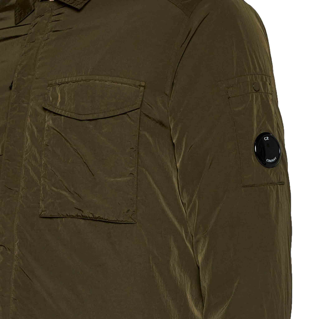 C.P. Company Chrome-R Pocket Overshirt in Ivy Green
