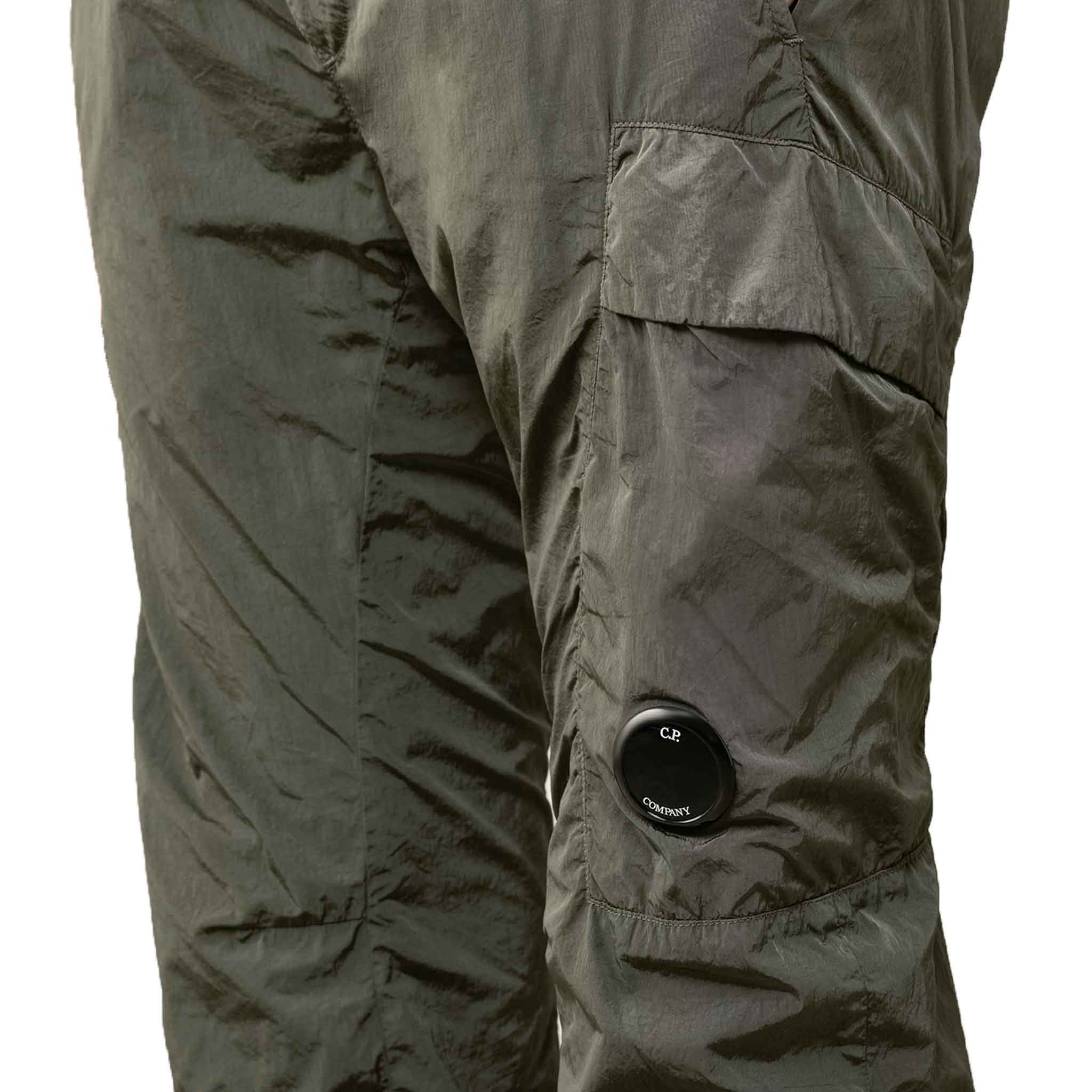 C.P. Company Chrome-R Track Pants in Grape Leaf- Green