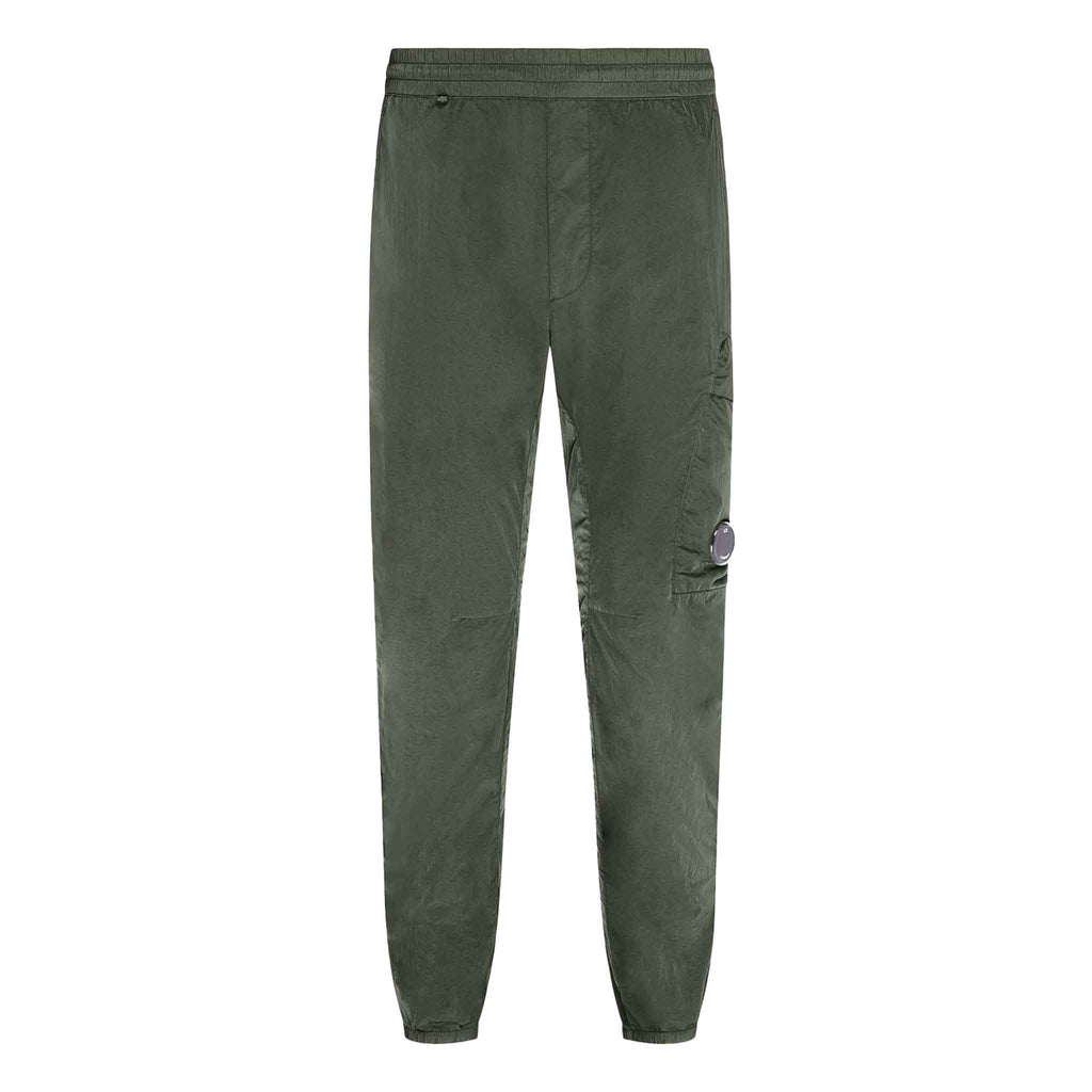 C.P. Company Chrome-R Track Pants in Grape Leaf- Green