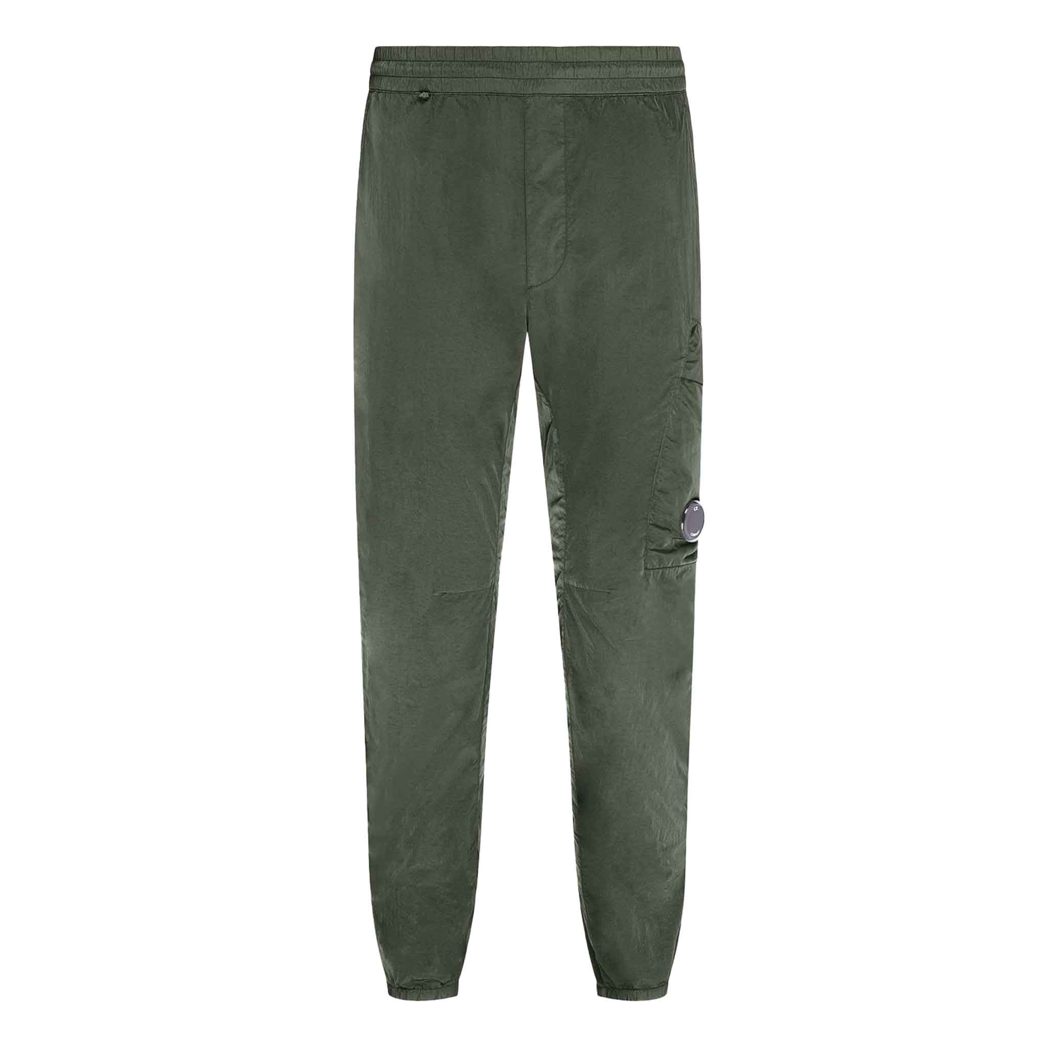 C.P. Company Chrome-R Track Pants in Grape Leaf- Green