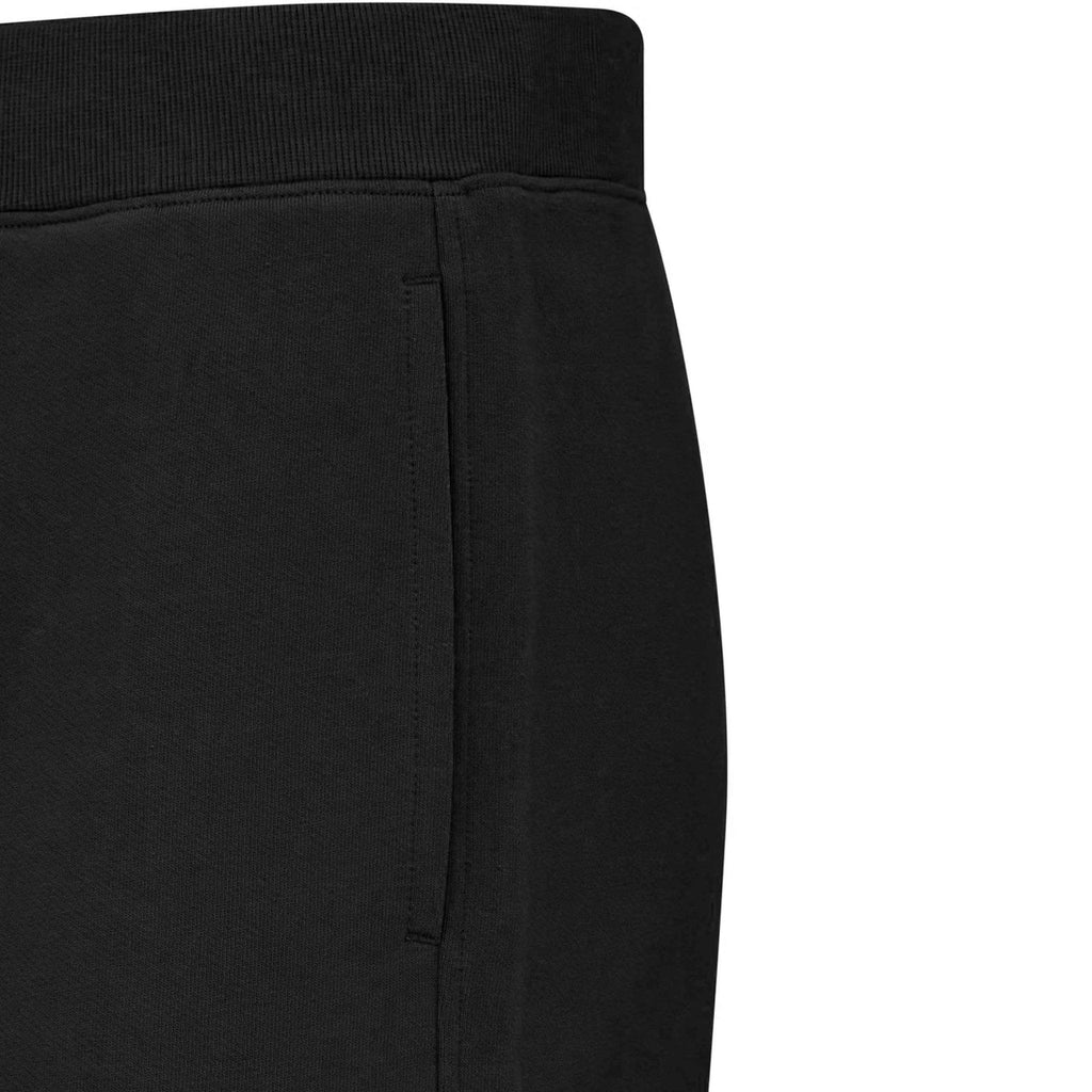 C.P. Company Diagonal Raised Fleece Cargo Sweatpants in Black