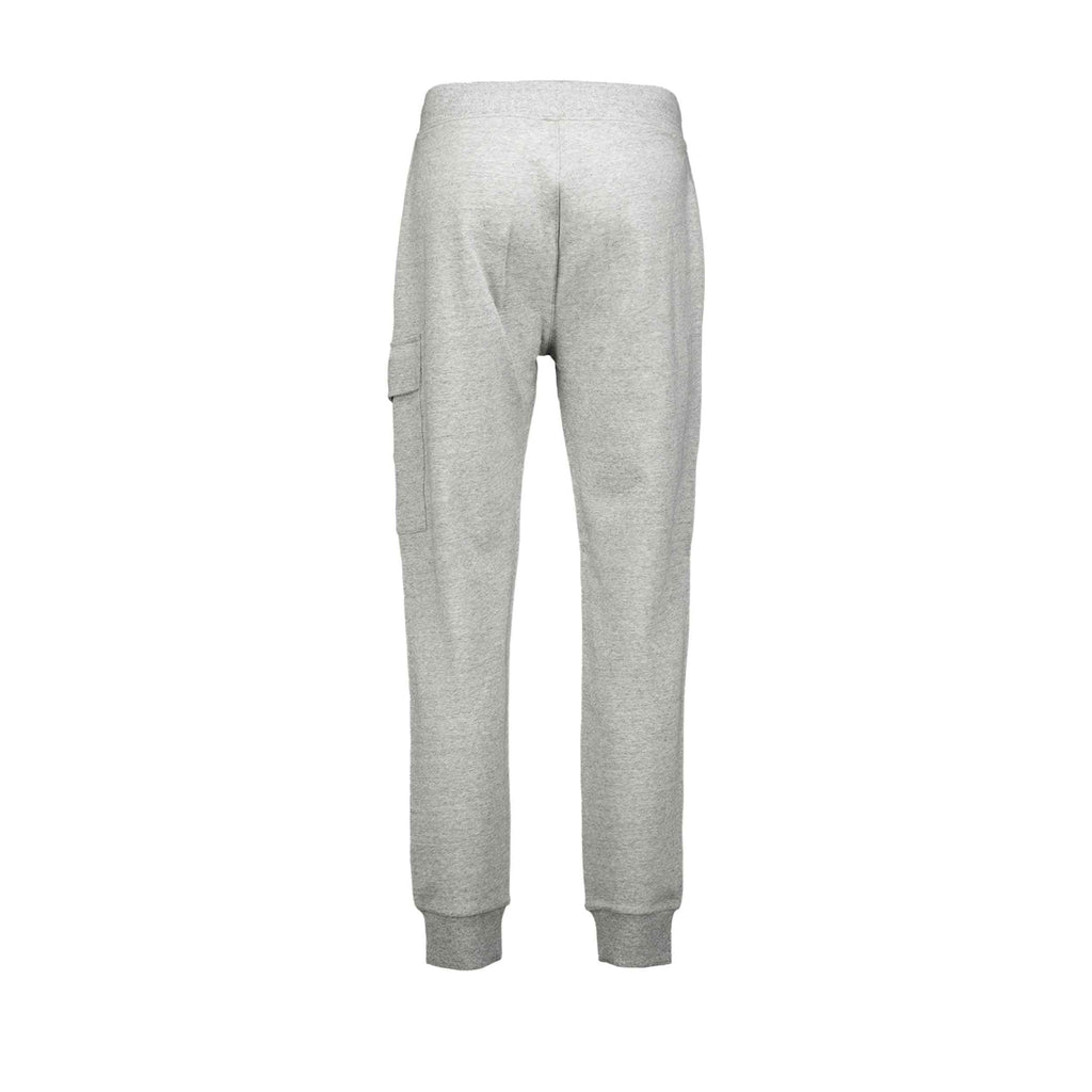 C.P. Company Diagonal Raised Fleece Cargo Sweatpants in Greystone Melange