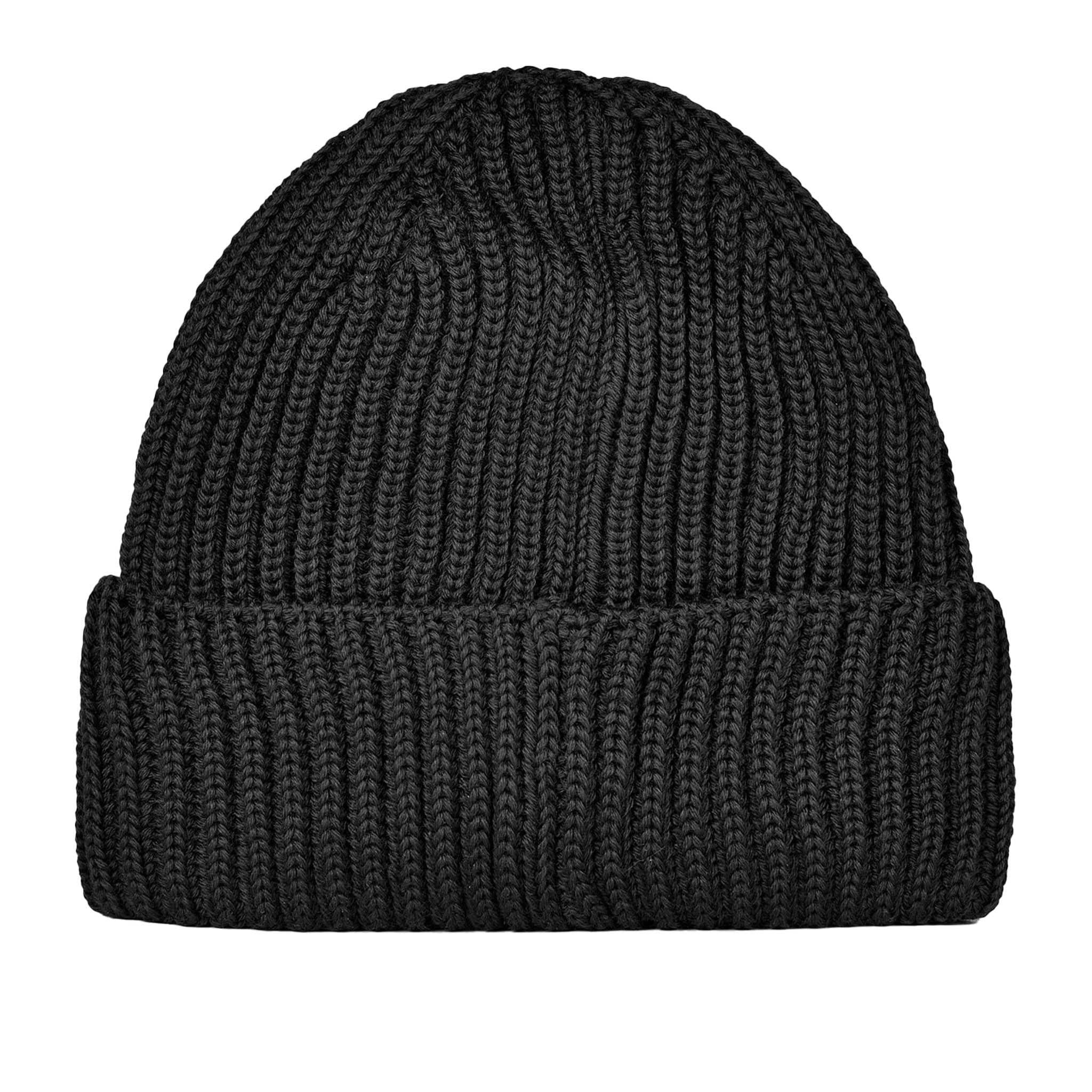 C.P. Company Extra fine Merino Wool Beanie in Black