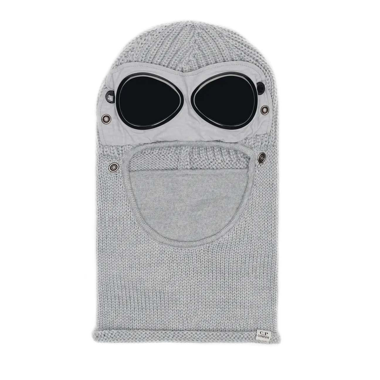 C.P. Company Extra fine Merino Wool  Ski Mask In Moon Melange