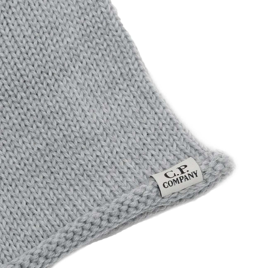 C.P. Company Extra fine Merino Wool  Ski Mask In Moon Melange