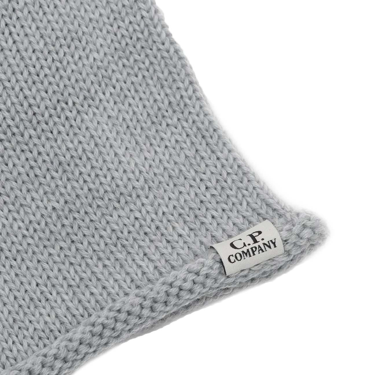 C.P. Company Extra fine Merino Wool  Ski Mask In Moon Melange