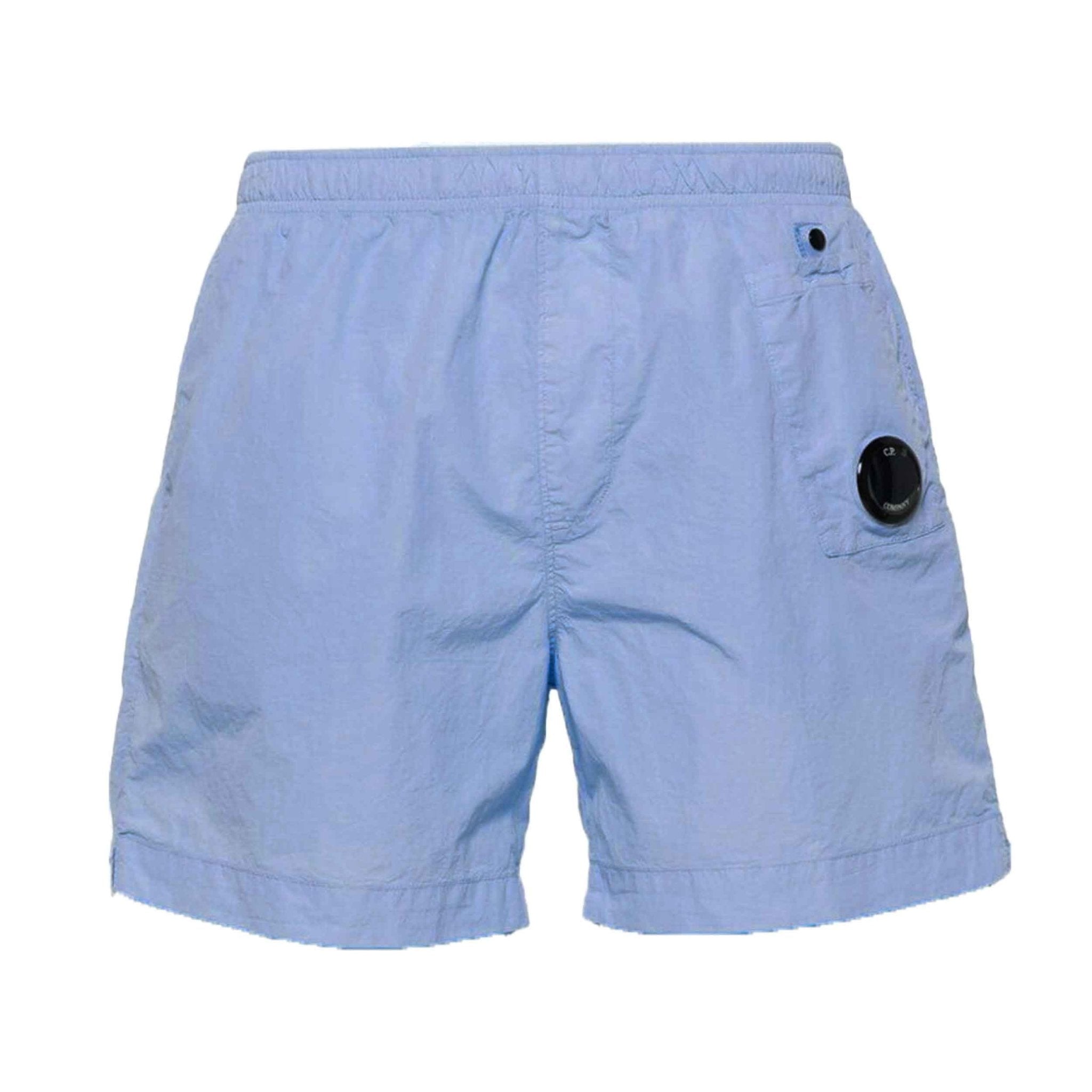 C.P. Company Flatt Nylon Utility Lens Swimshorts in Lavender Violet