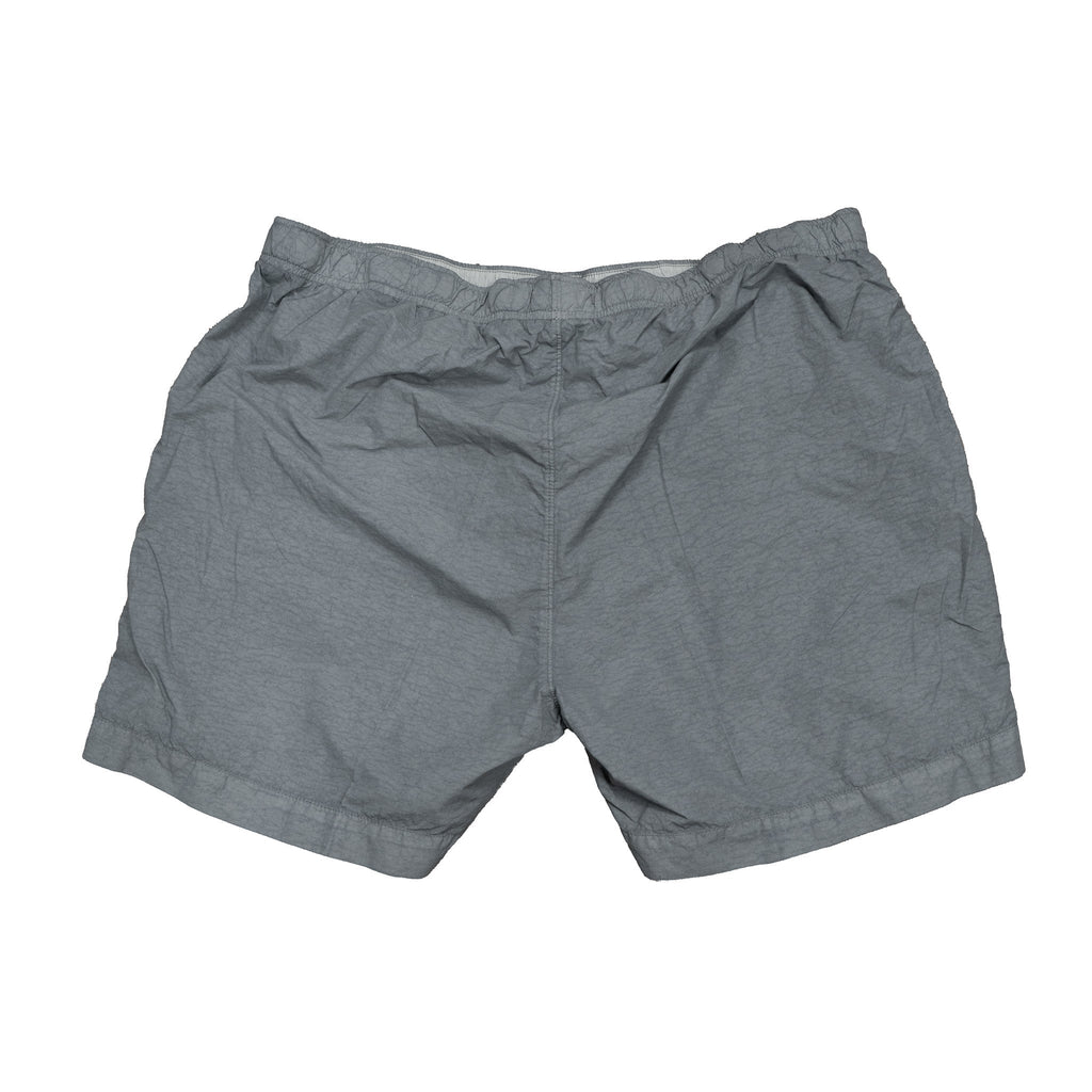 C.P. Company Flatt Nylon Utility Lens Swimshorts in Limestone- Grey