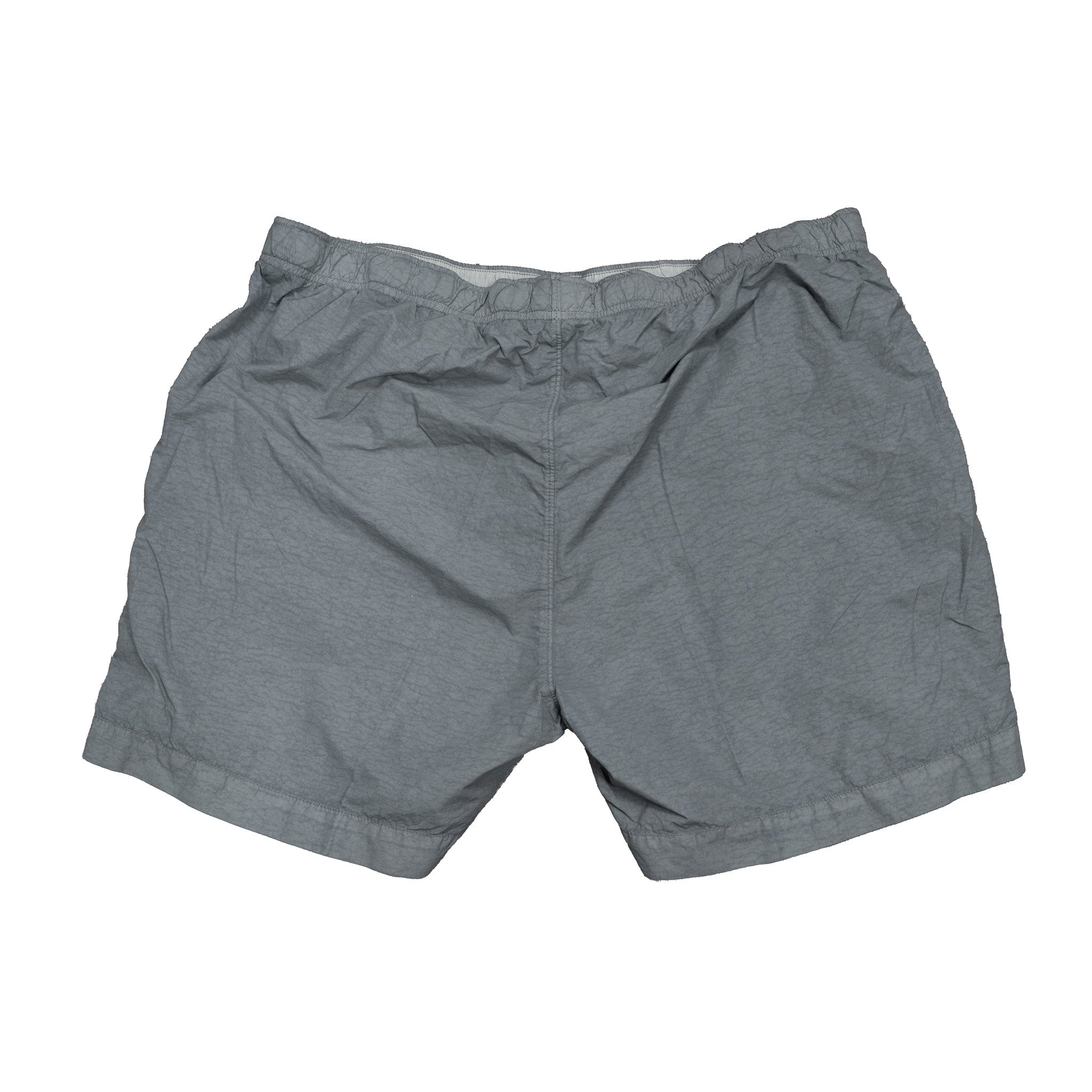 C.P. Company Flatt Nylon Utility Lens Swimshorts in Limestone- Grey