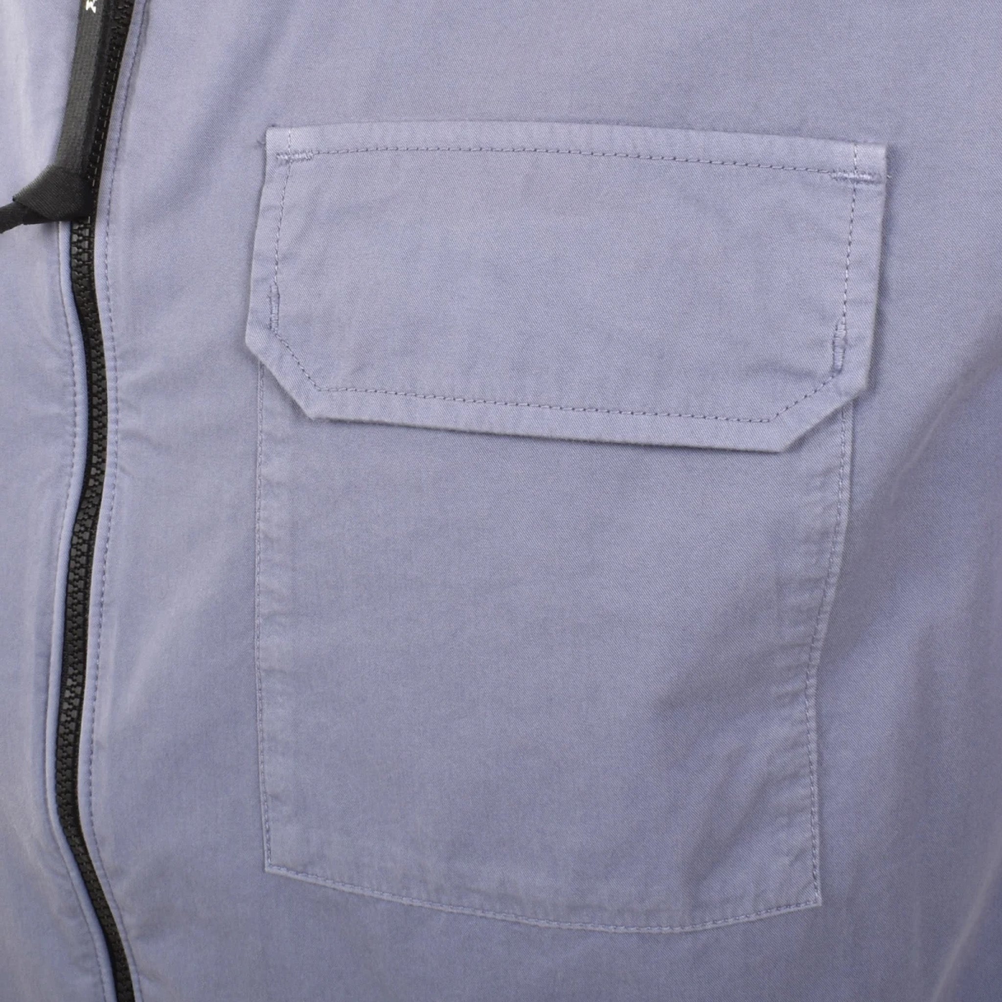 C.P. Company Gabardine Zipped Overshirt in Lavender