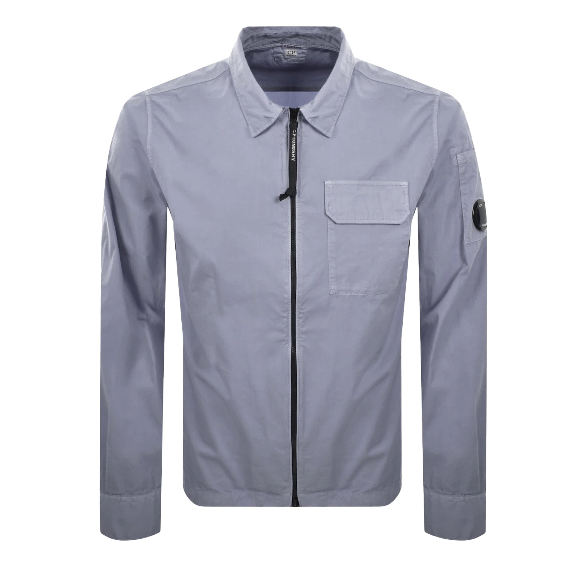 C.P. Company Gabardine Zipped Overshirt in Lavender
