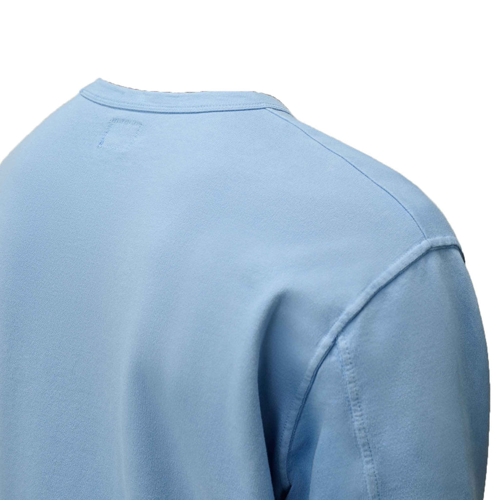 C.P. Company Light Fleece Lens Crewneck Sweatshirt in Coast- Light Blue