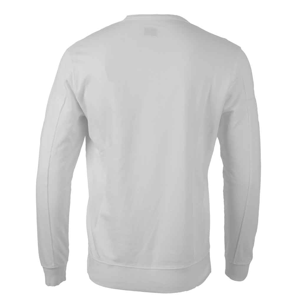 C.P. Company Light Fleece Lens Crewneck Sweatshirt in White