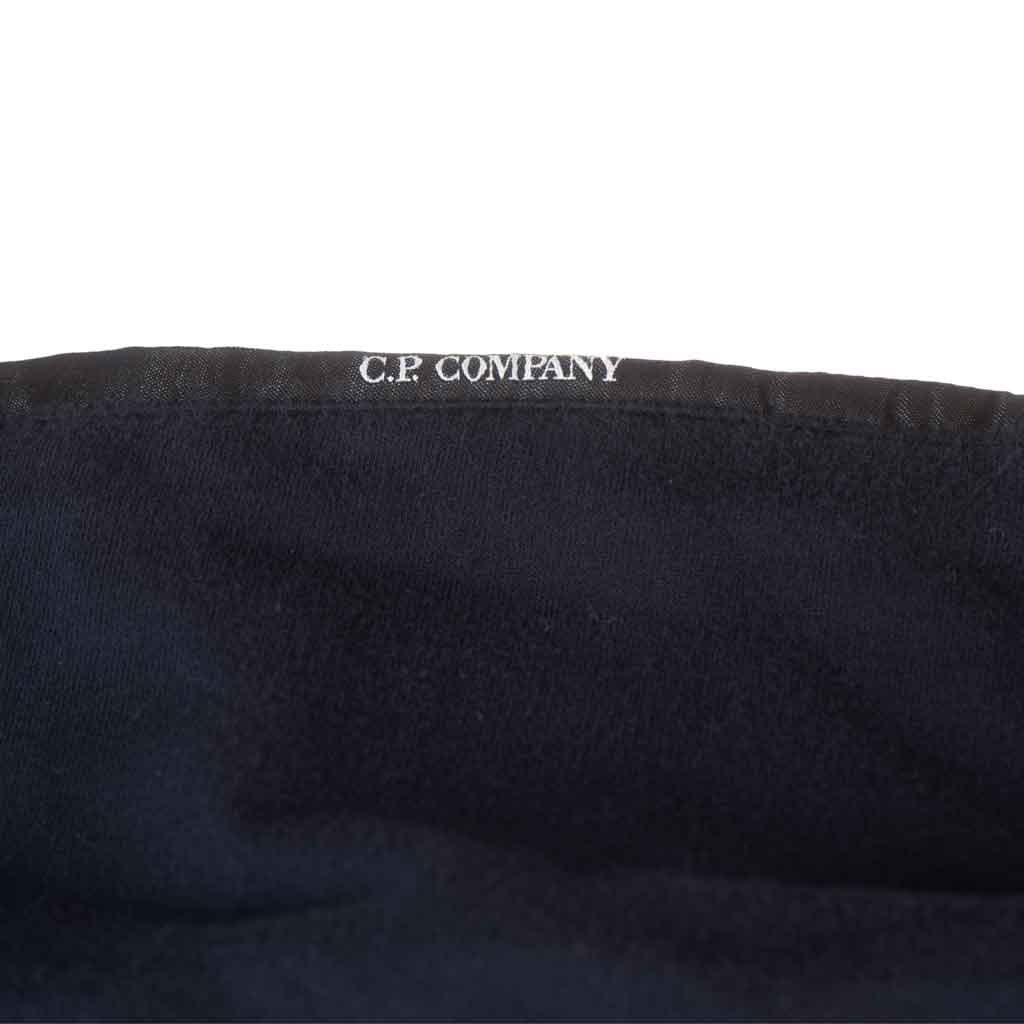 C.P. Company Light Fleece Lens Hooded Sweatshirt in Total Eclipse