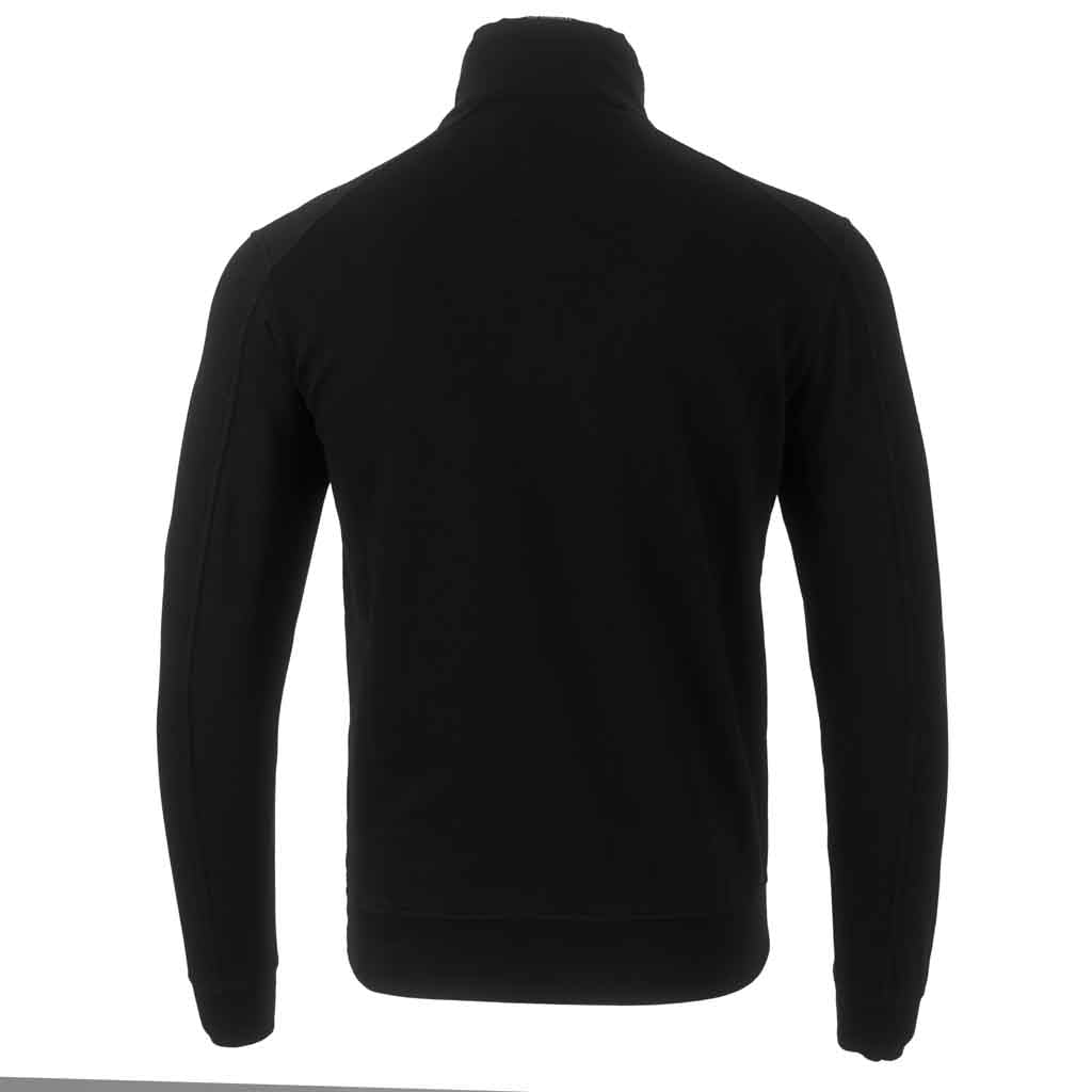 C.P. Company Light Fleece Lens Polo Collar Sweatshirt in Black