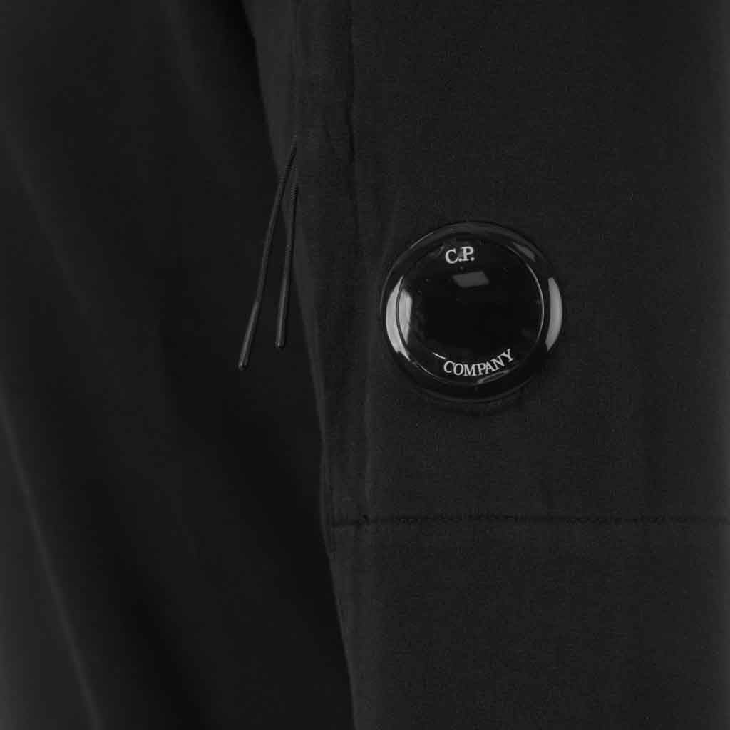 C.P. Company Light Fleece Lens Polo Collar Sweatshirt in Black