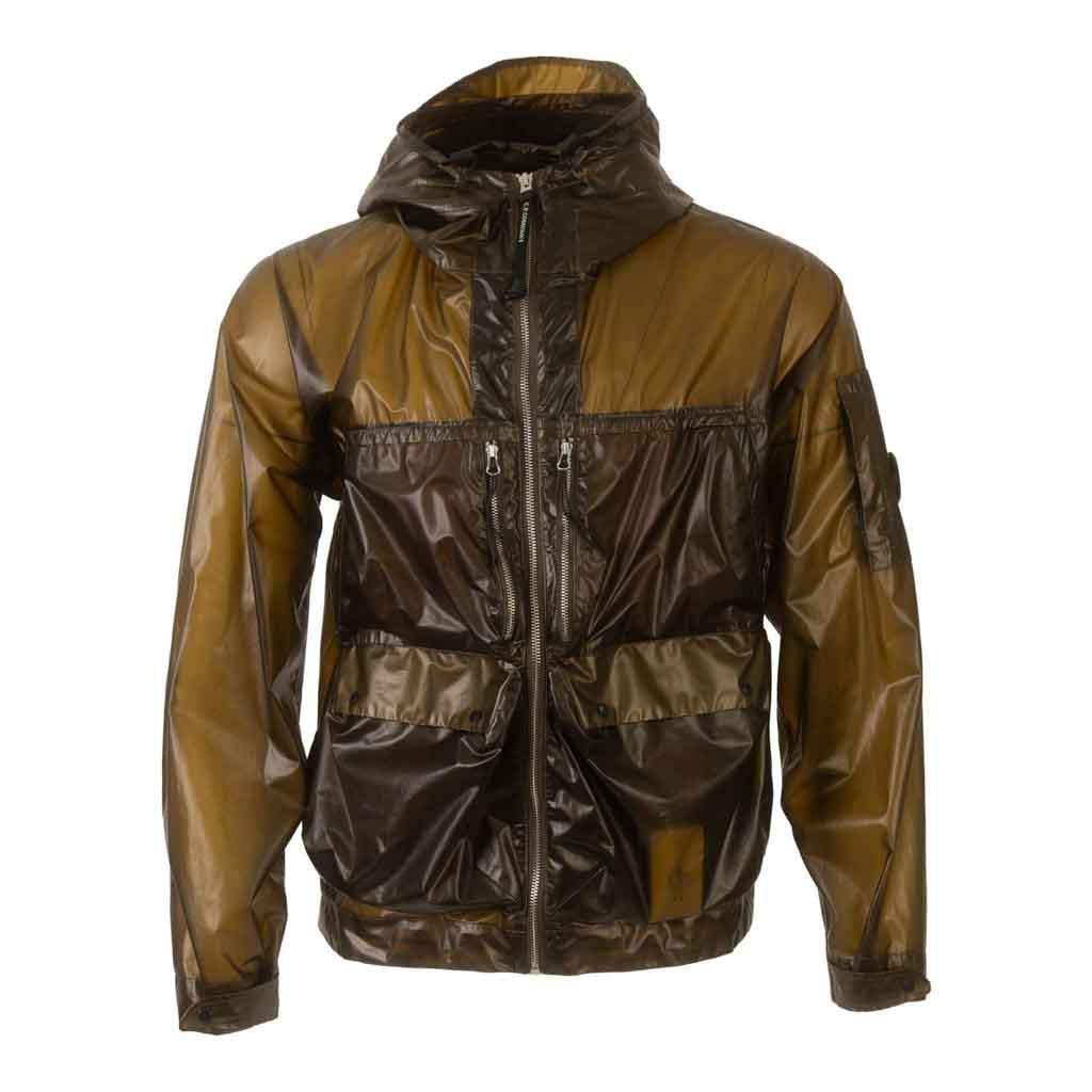 C.P. Company PiUM Hooded Jacket in Ivy Green